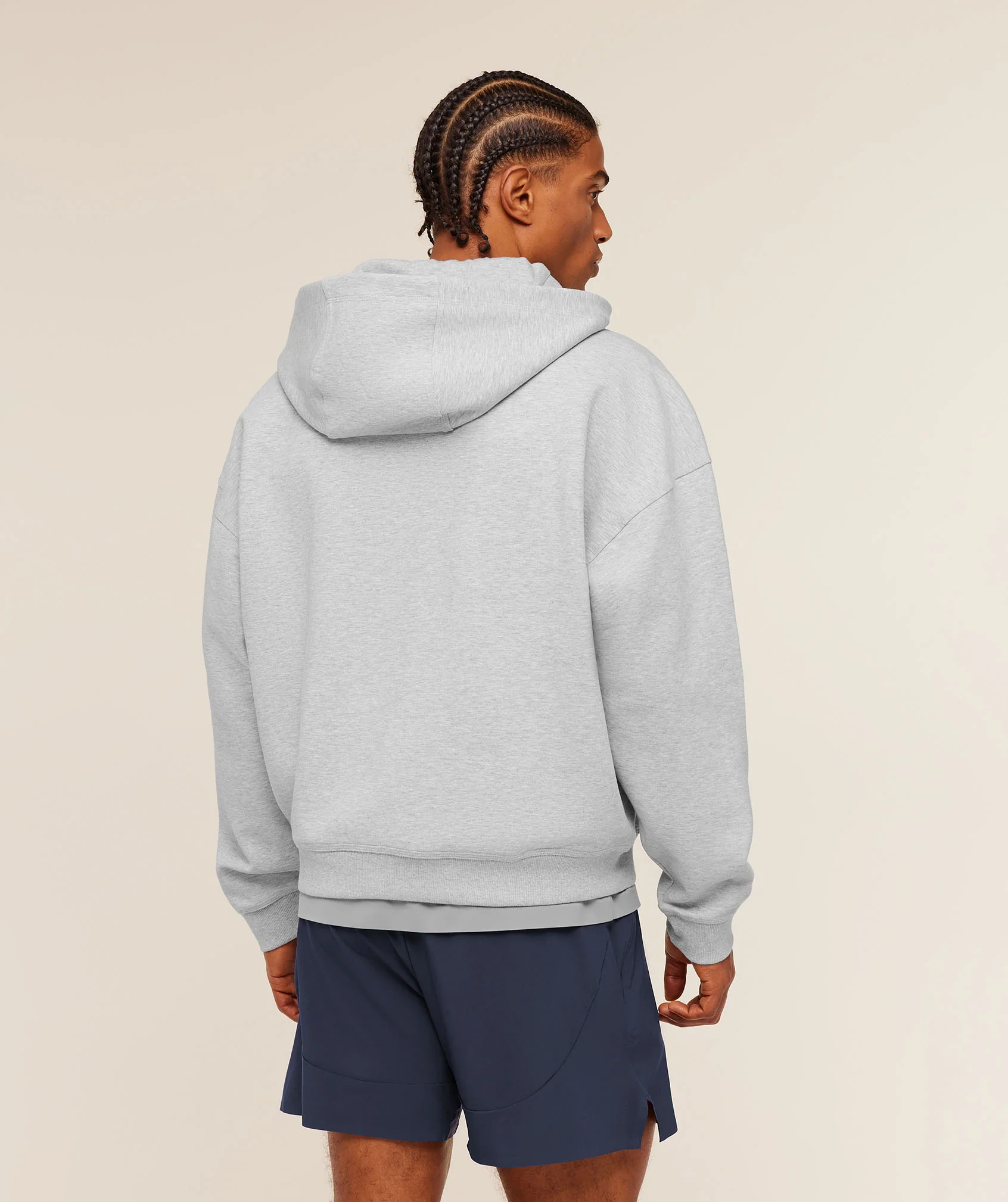 Gymshark Evolve Lightweight Zip Through Hoodie - Bros Soft Grey Marl - Image 2