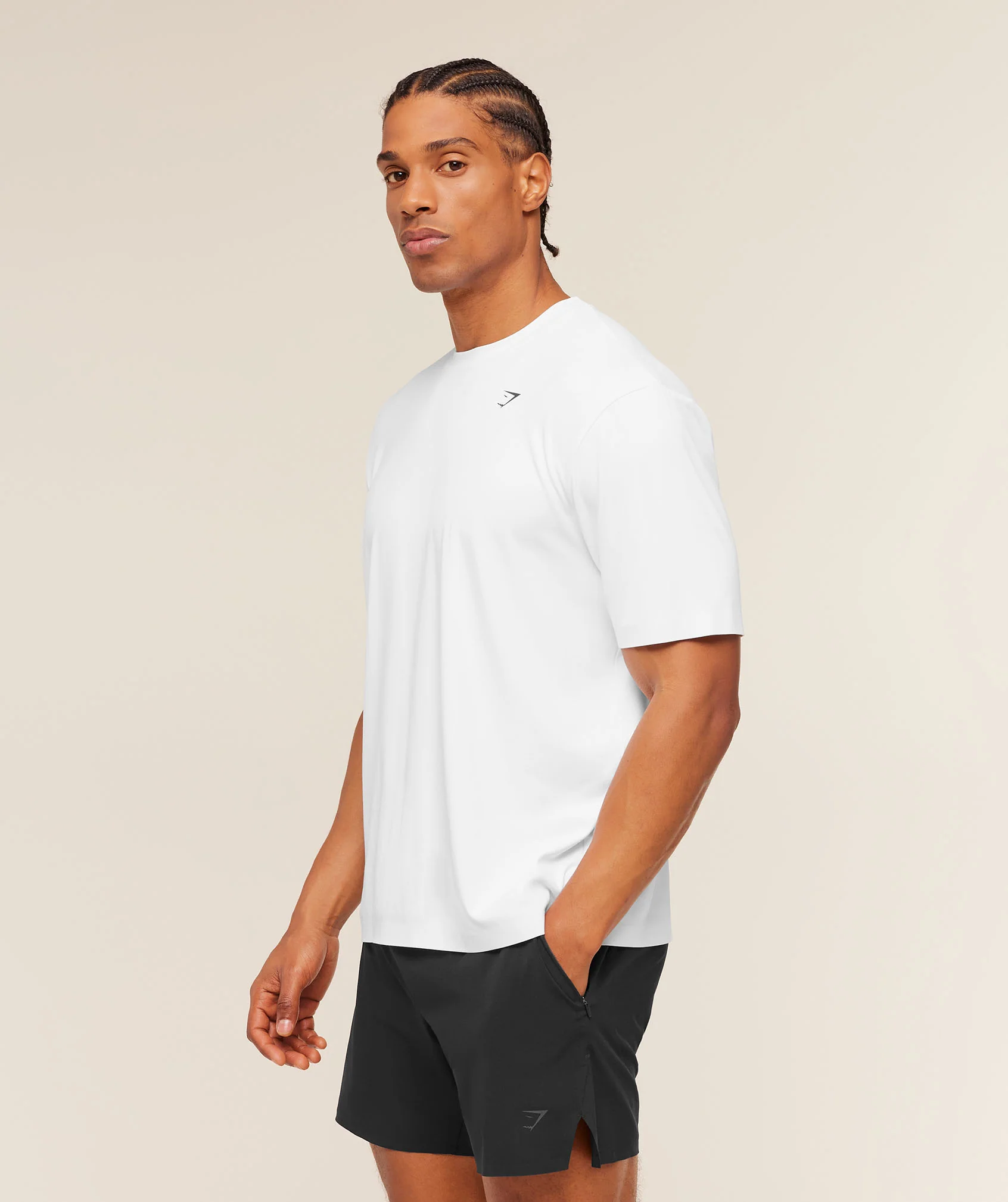 Gymshark Evolve T-Shirt - White - Image 3