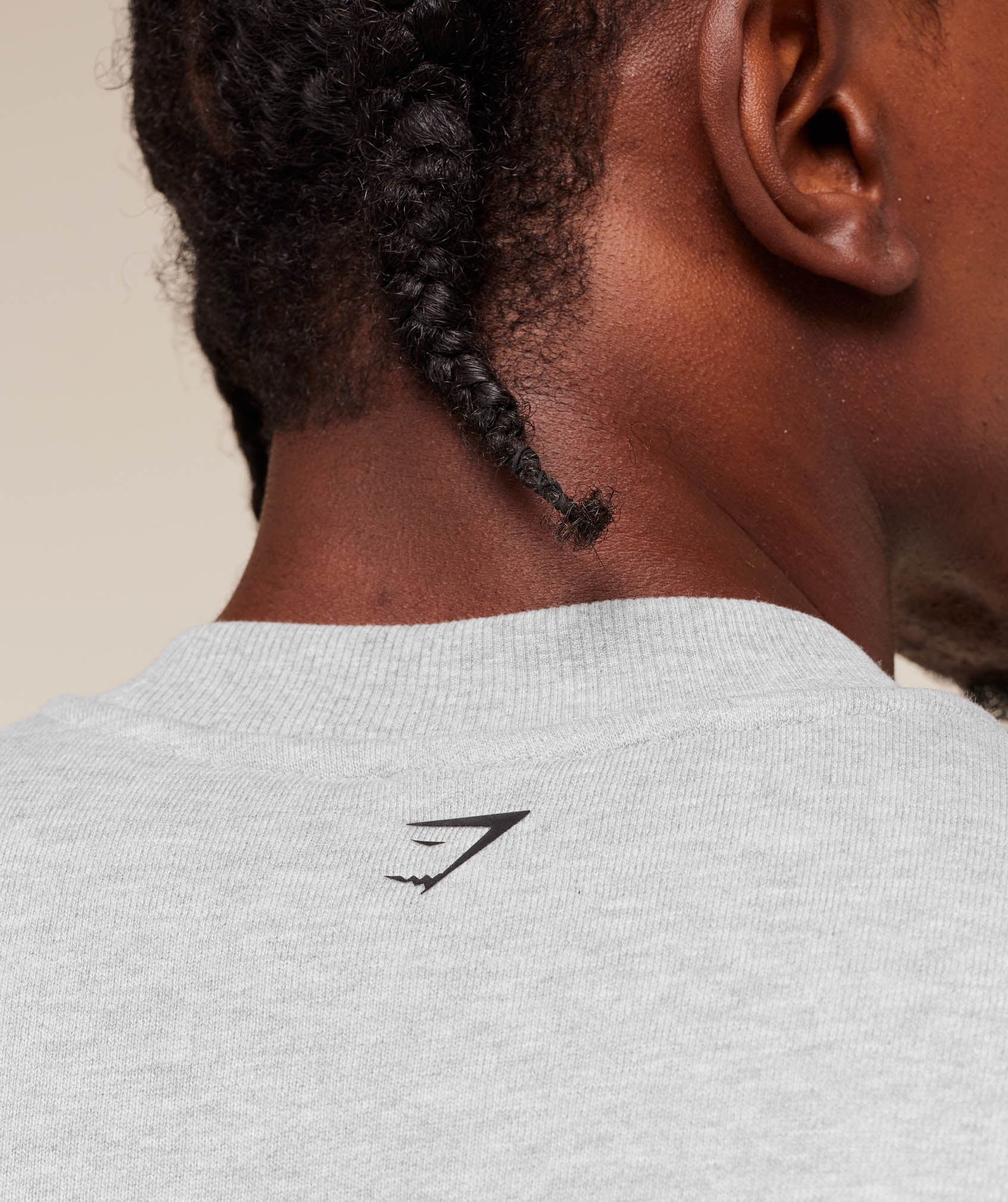 Gymshark Fade Graphic Crew - Light Grey Core Marl - Image 7