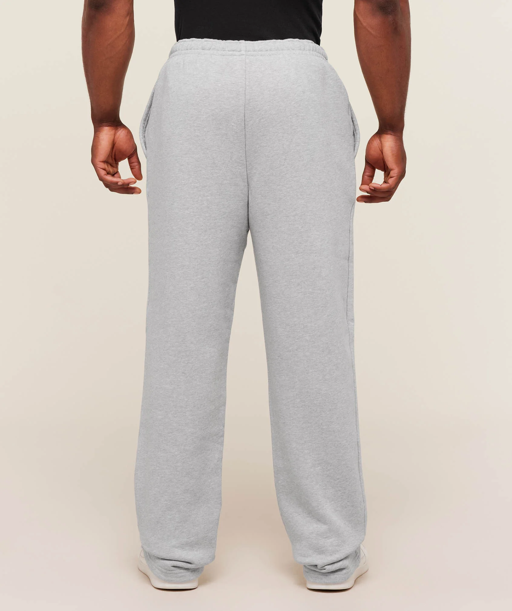 Gymshark Fade Graphic Straight Leg Joggers - Light Grey Core Marl - Image 2