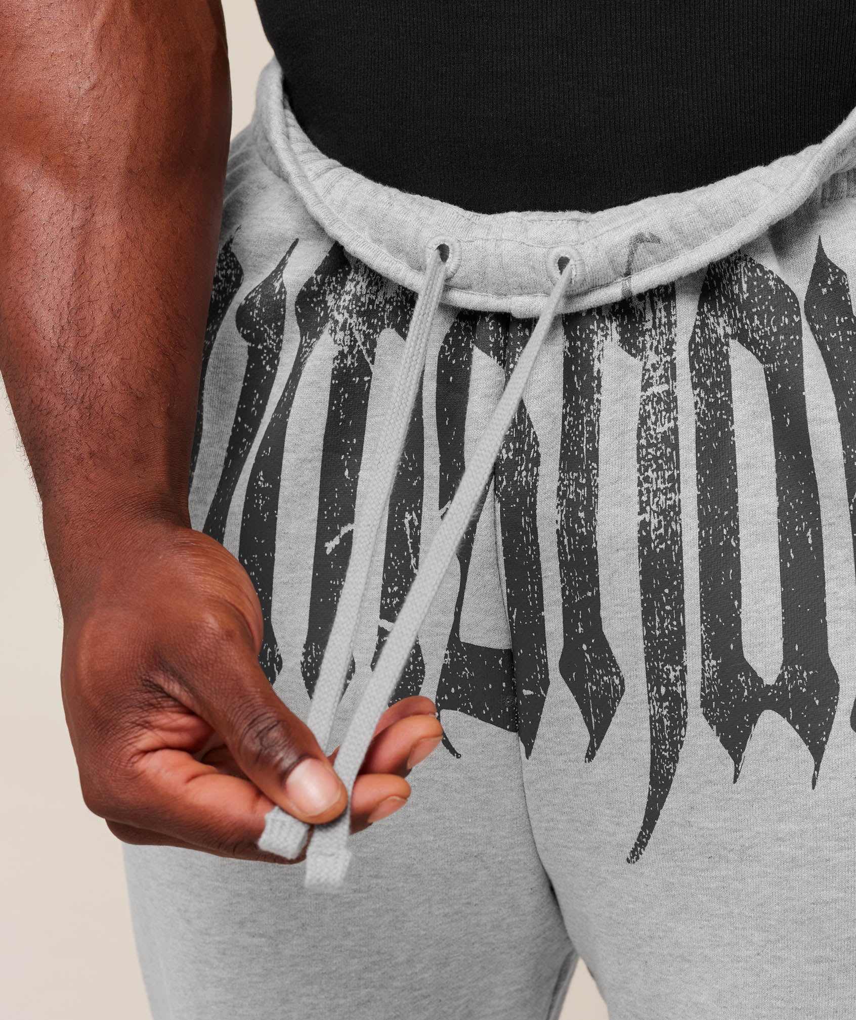 Gymshark Fade Graphic Straight Leg Joggers - Light Grey Core Marl - Image 8