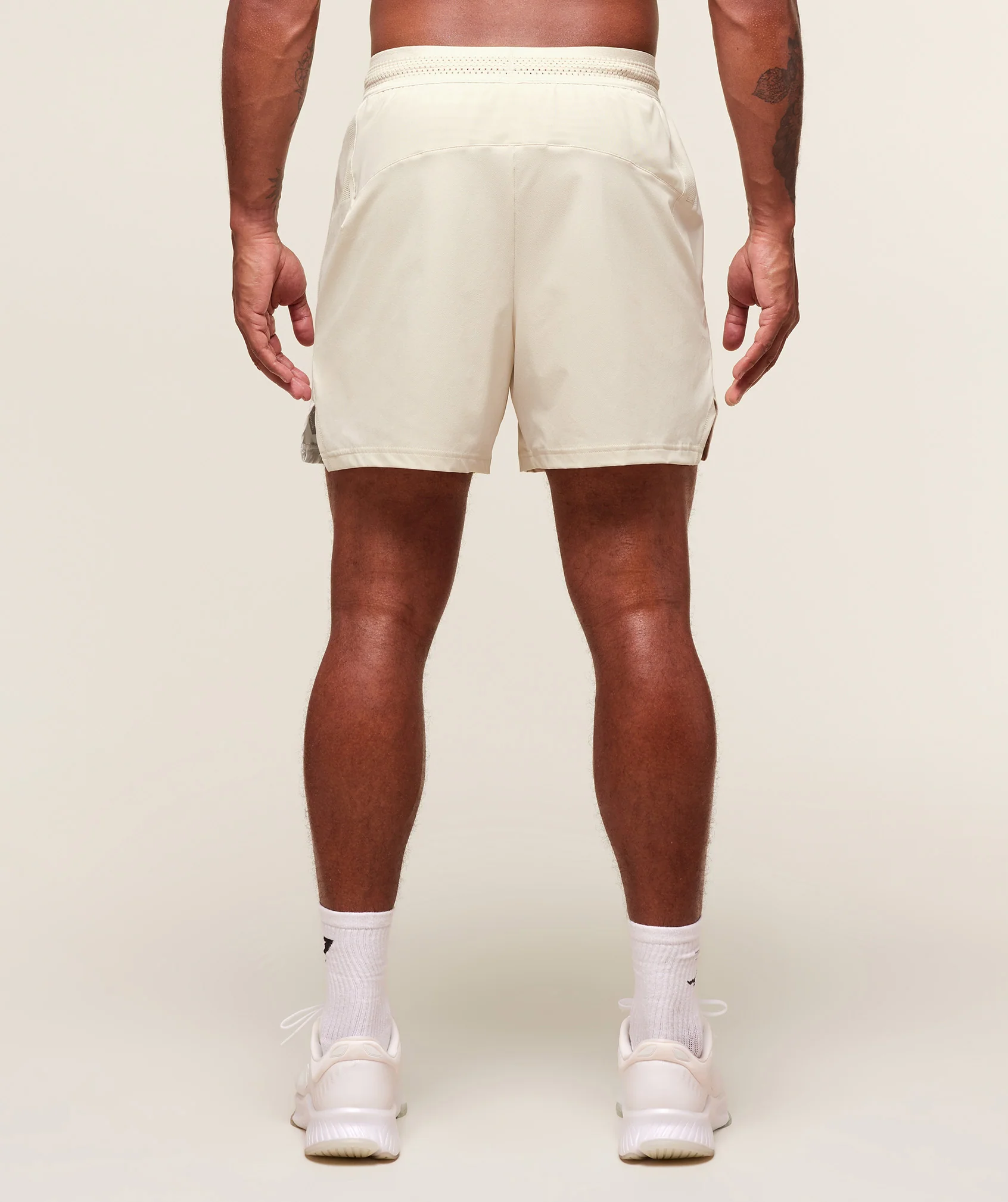 Gymshark Fit Elite 5" Shorts - Oat White - Image 3