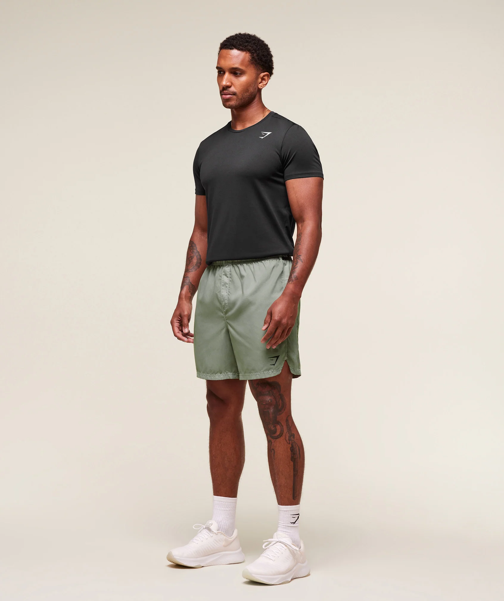 Gymshark Fit Light 7" Shorts - Strength Green - Image 4