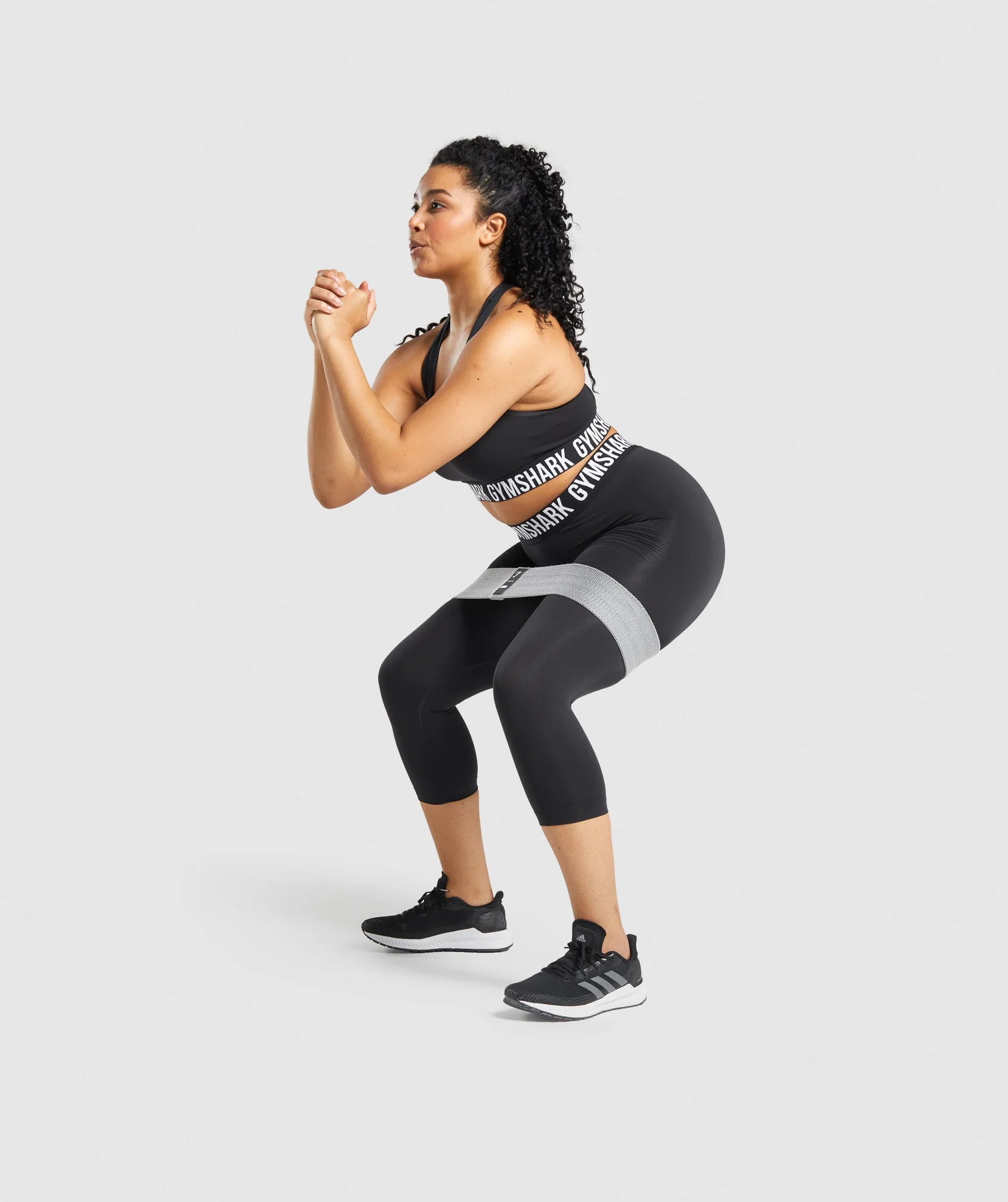 Gymshark Fit Seamless Cropped Leggings - Black - Image 4