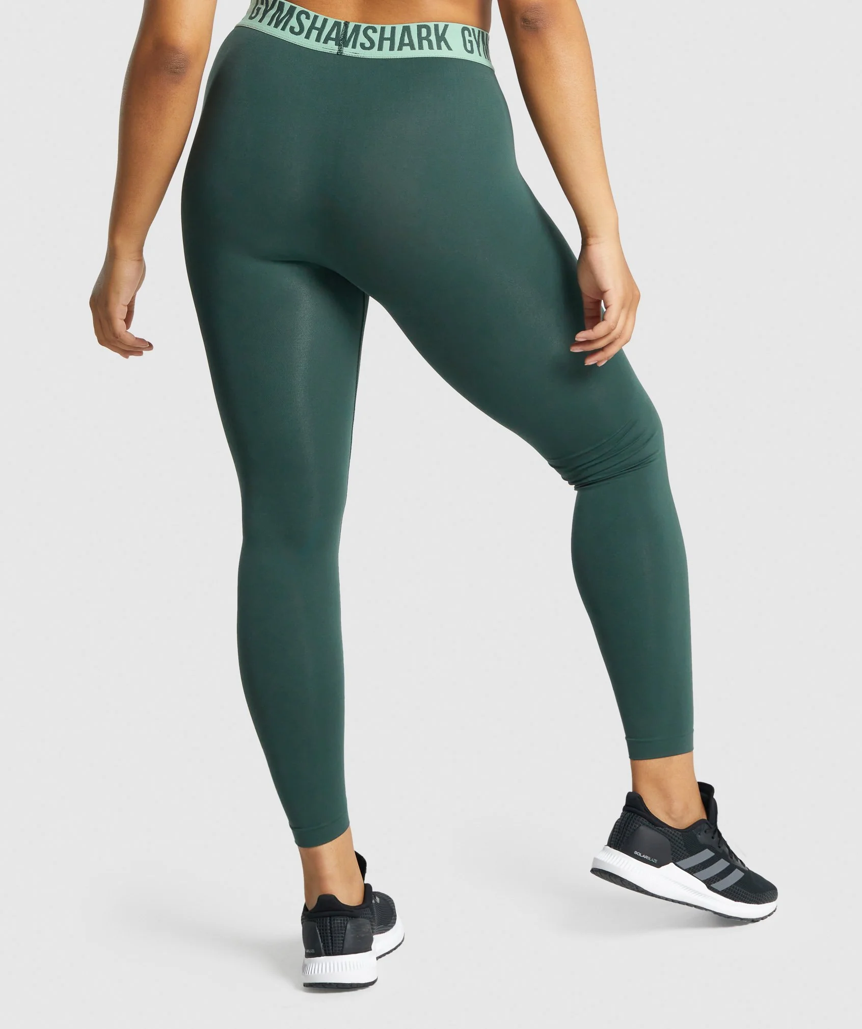 Gymshark Fit Seamless Leggings - Dark Green - Image 2