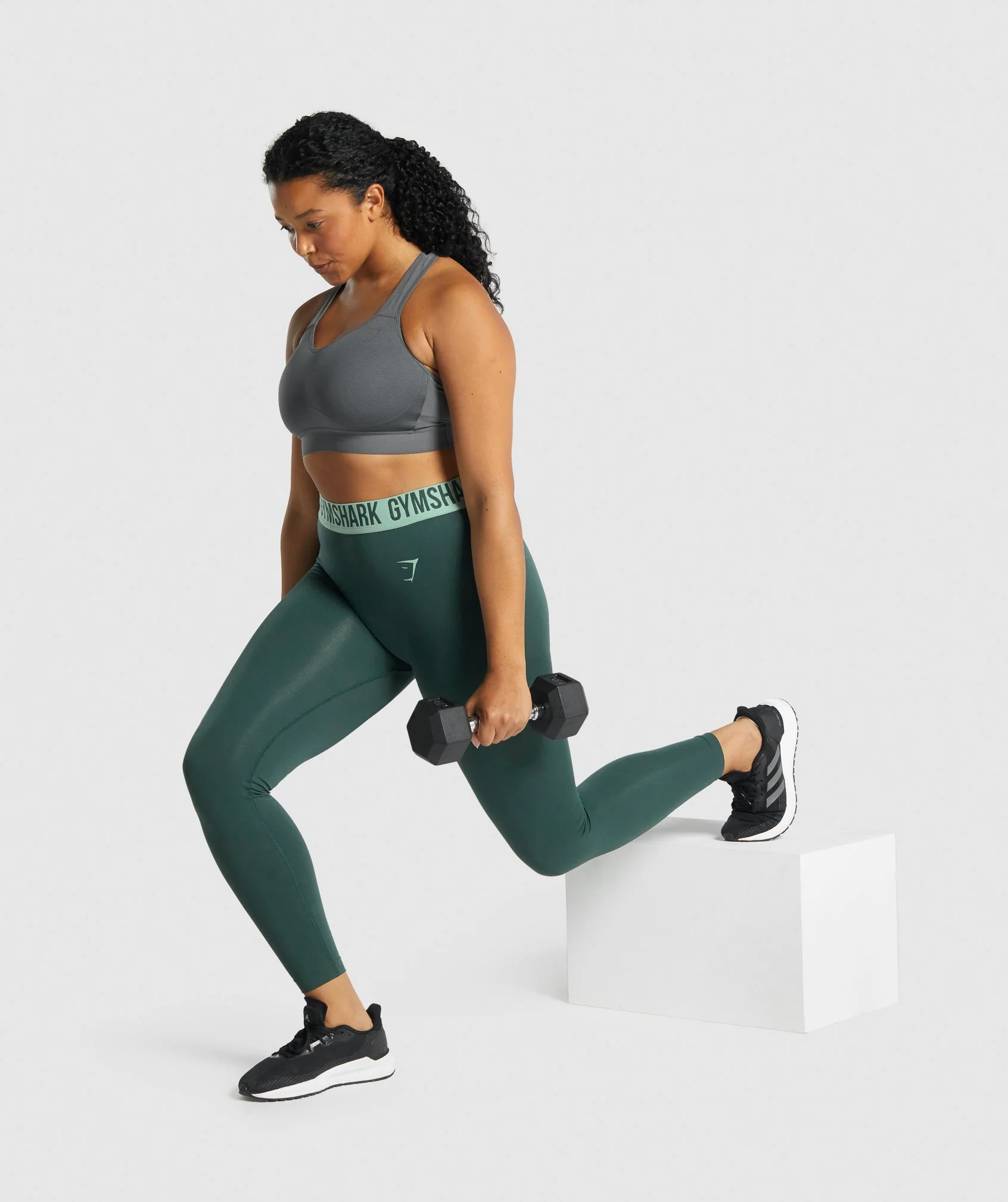 Gymshark Fit Seamless Leggings - Dark Green - Image 4