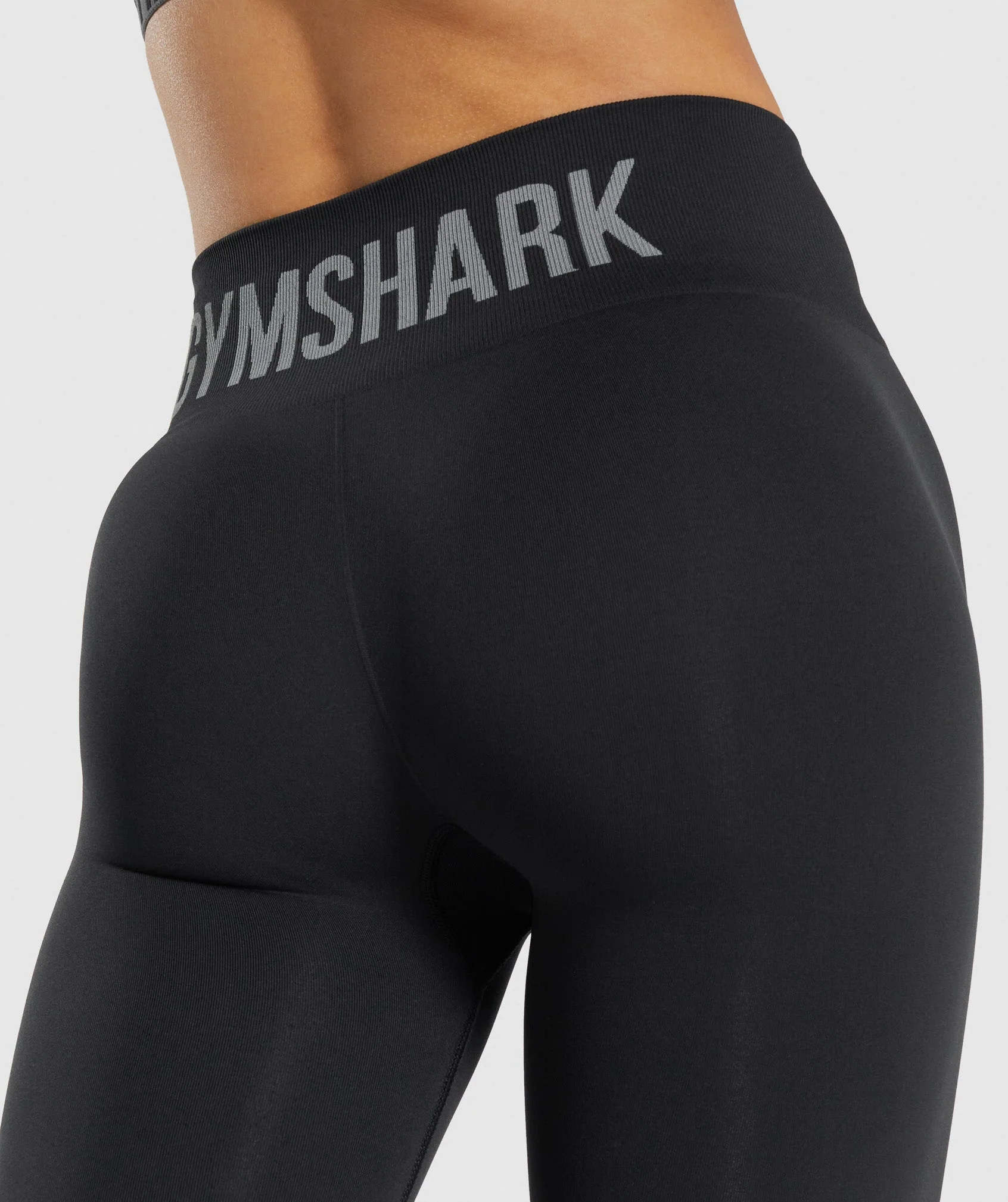 Gymshark Fit Seamless Mid Rise Leggings - Black - Image 5
