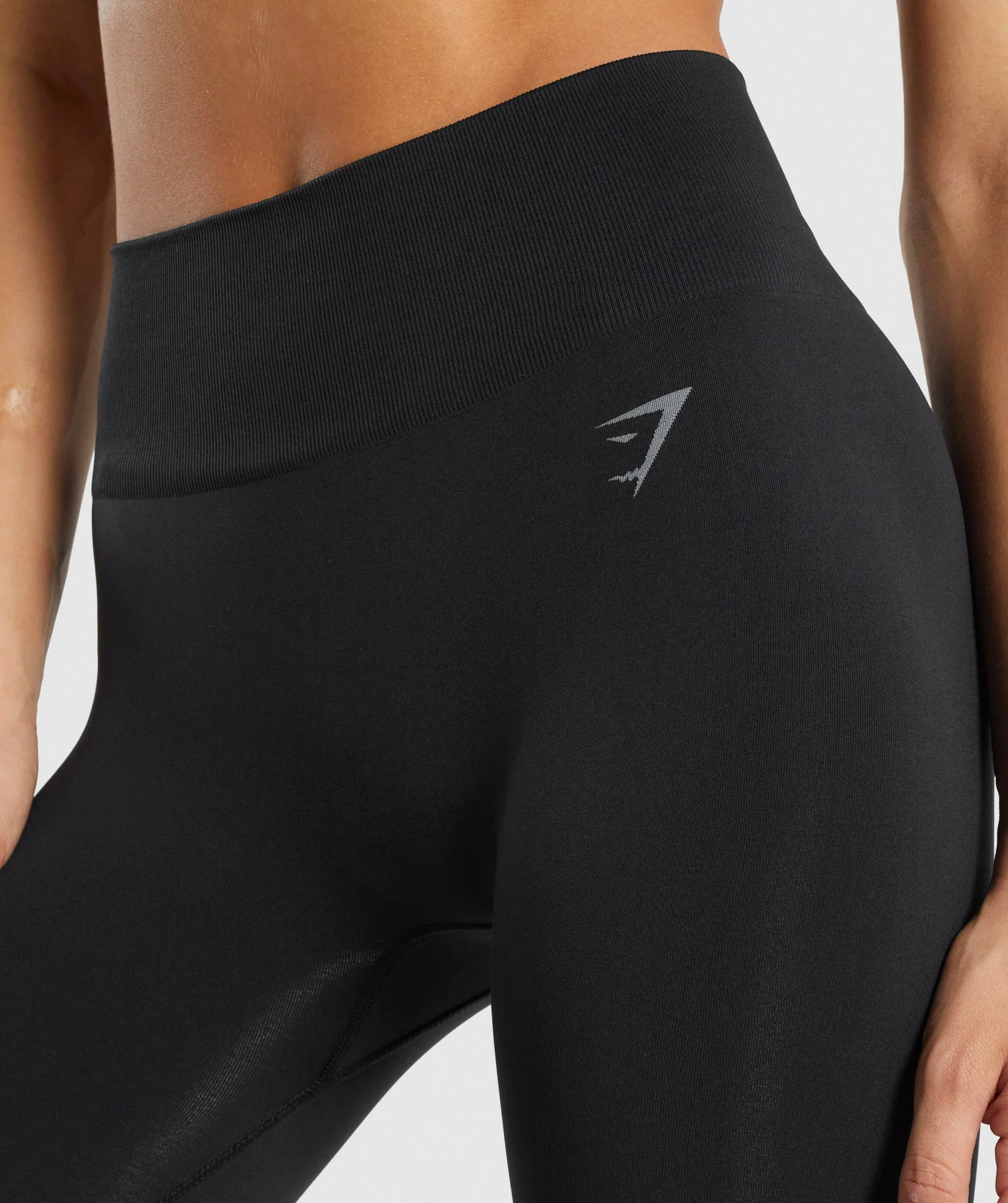 Gymshark Fit Seamless Mid Rise Leggings - Black - Image 6