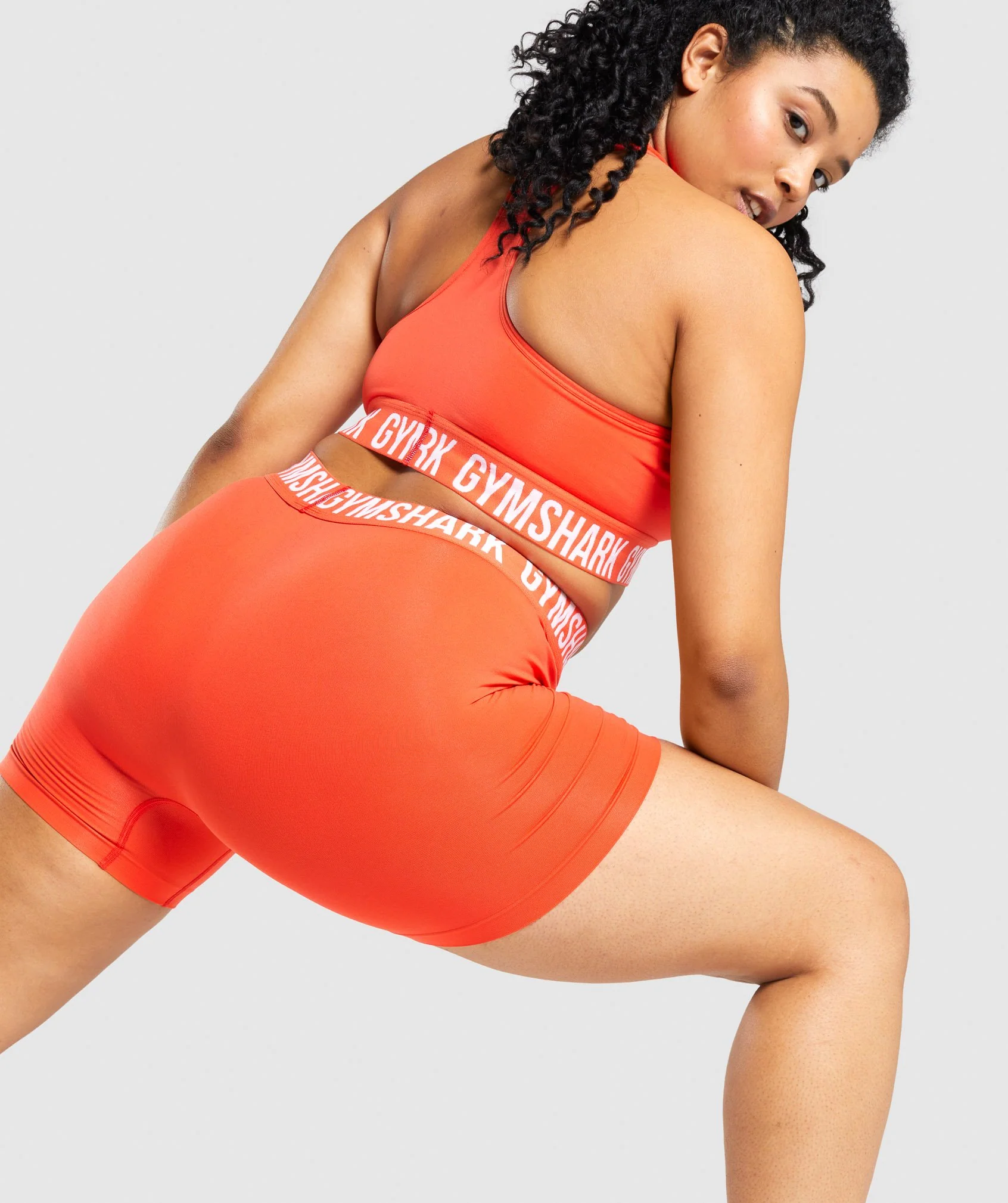 Gymshark Fit Seamless Shorts - Orange - Image 5
