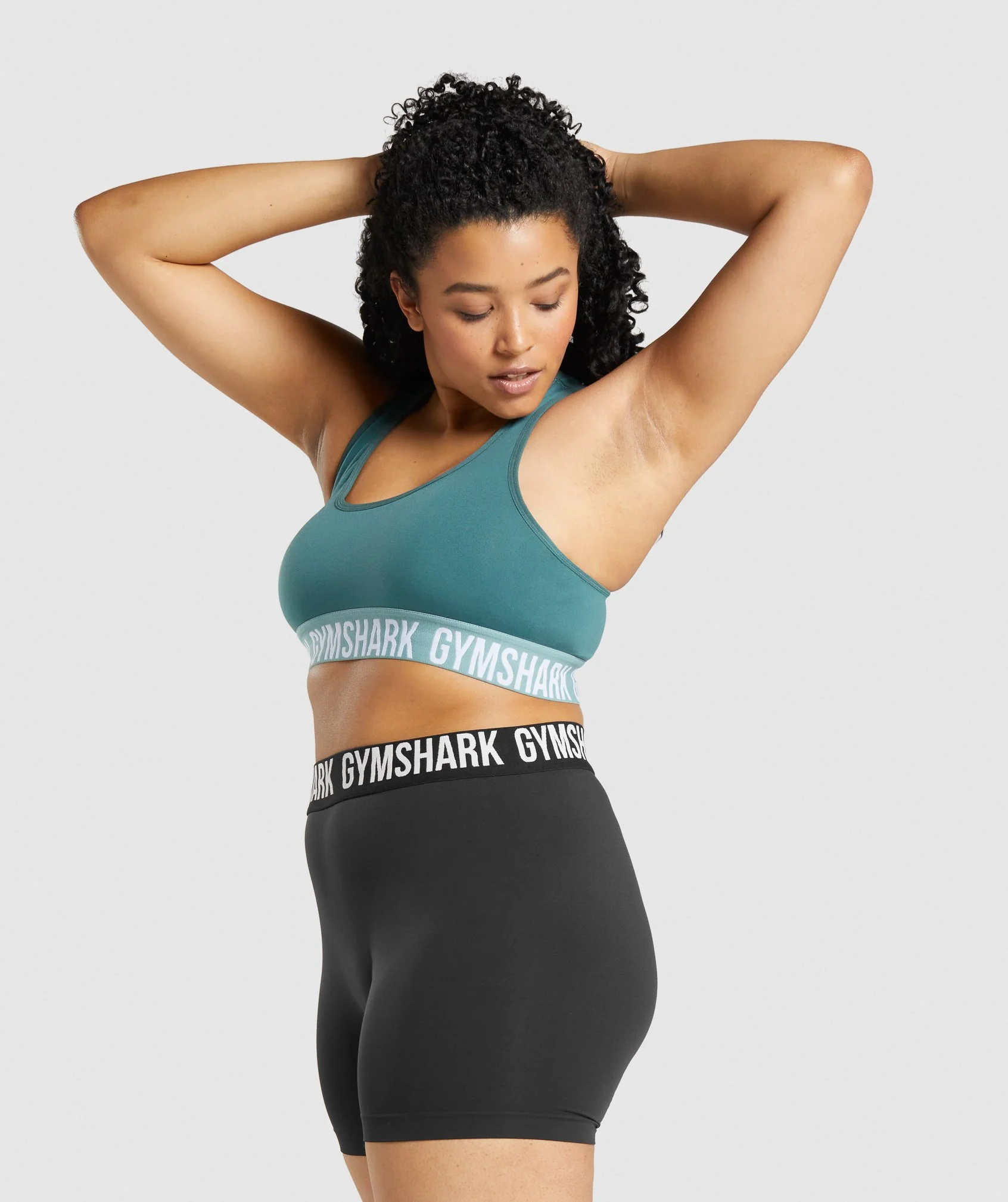 Gymshark Fit Seamless Sports Bra - Dark Green - Image 3