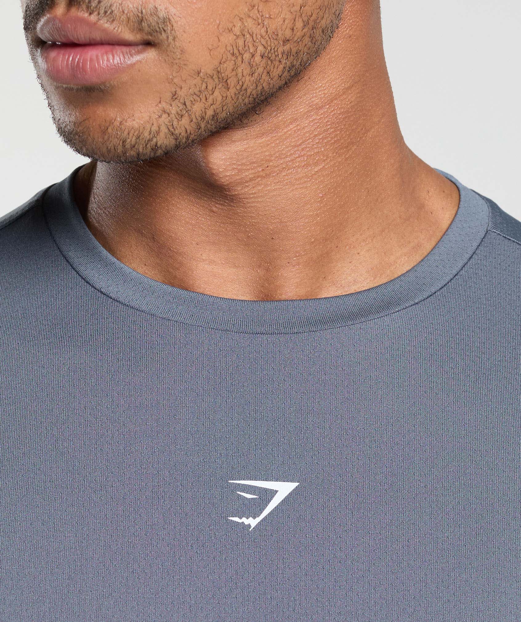 Gymshark Fitness Graphic T-Shirt - Iron Blue - Image 6