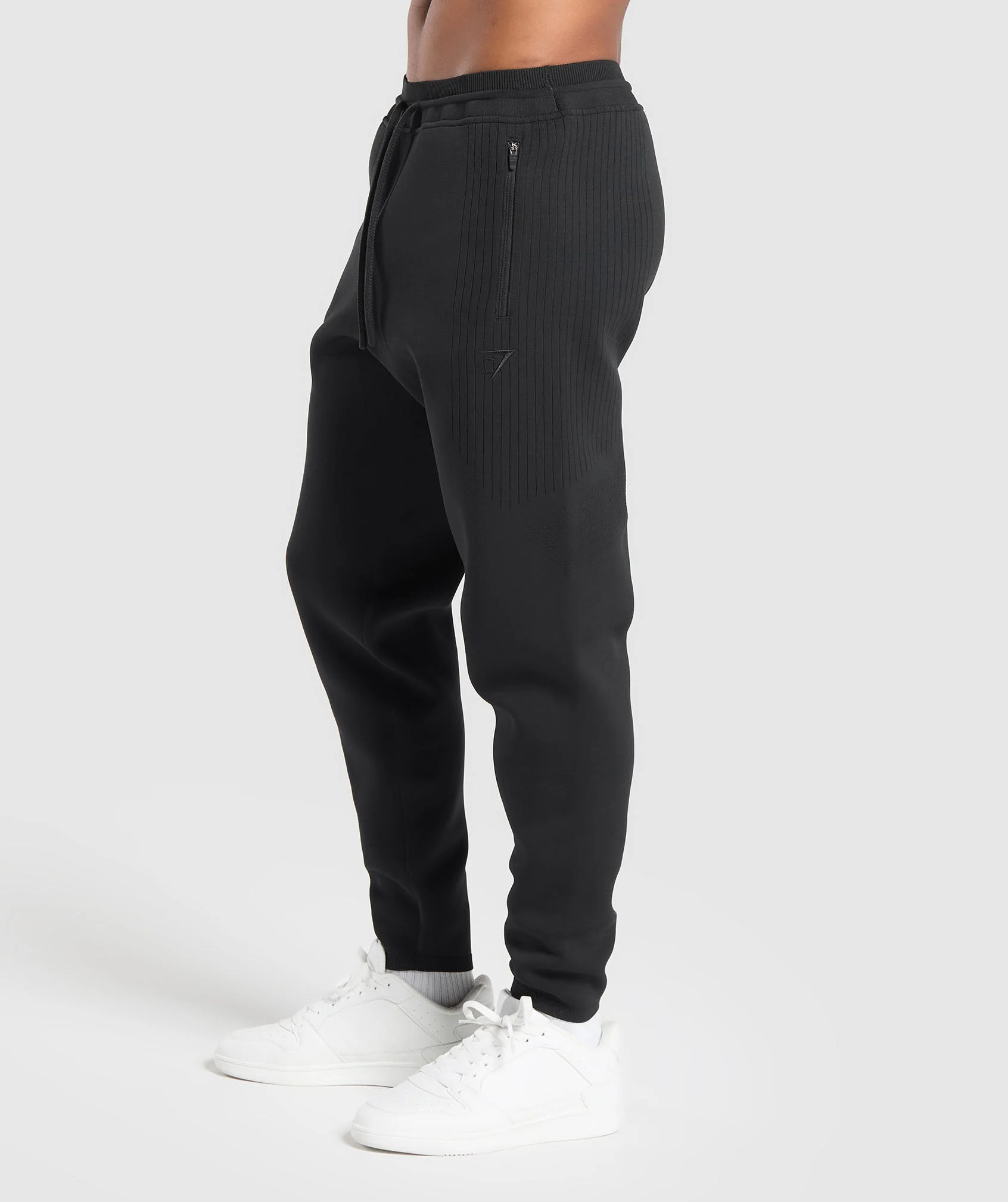 Gymshark Flat Knit Joggers - Black - Image 3