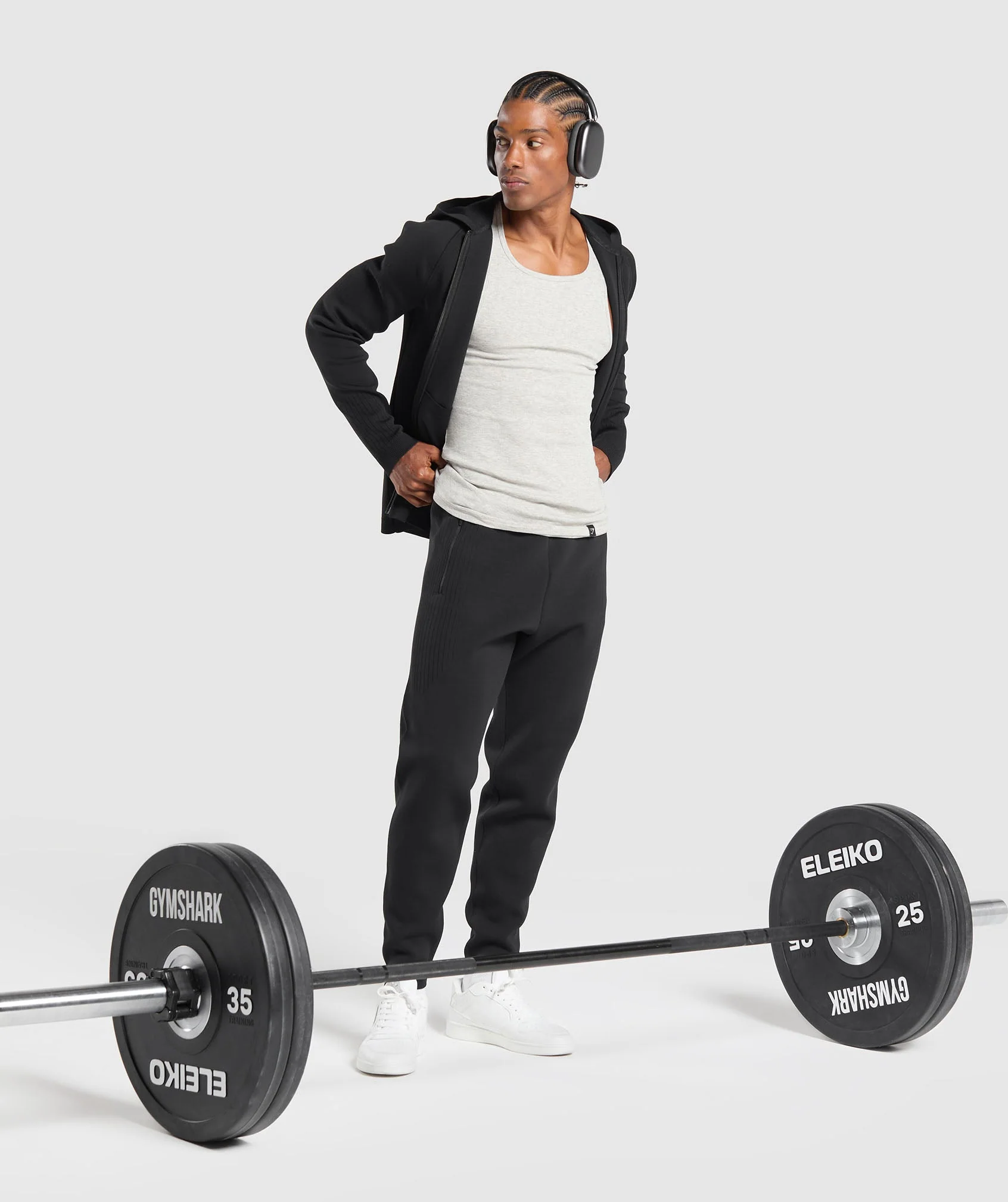 Gymshark Flat Knit Joggers - Black - Image 4