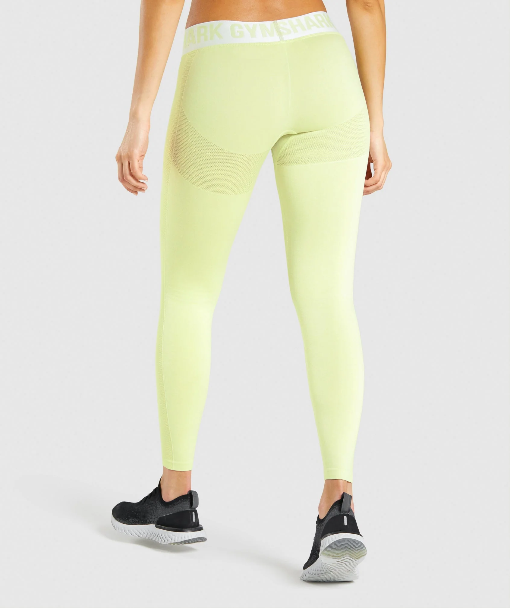 Gymshark Flex Low Rise Leggings - Light Green Marl - Image 2