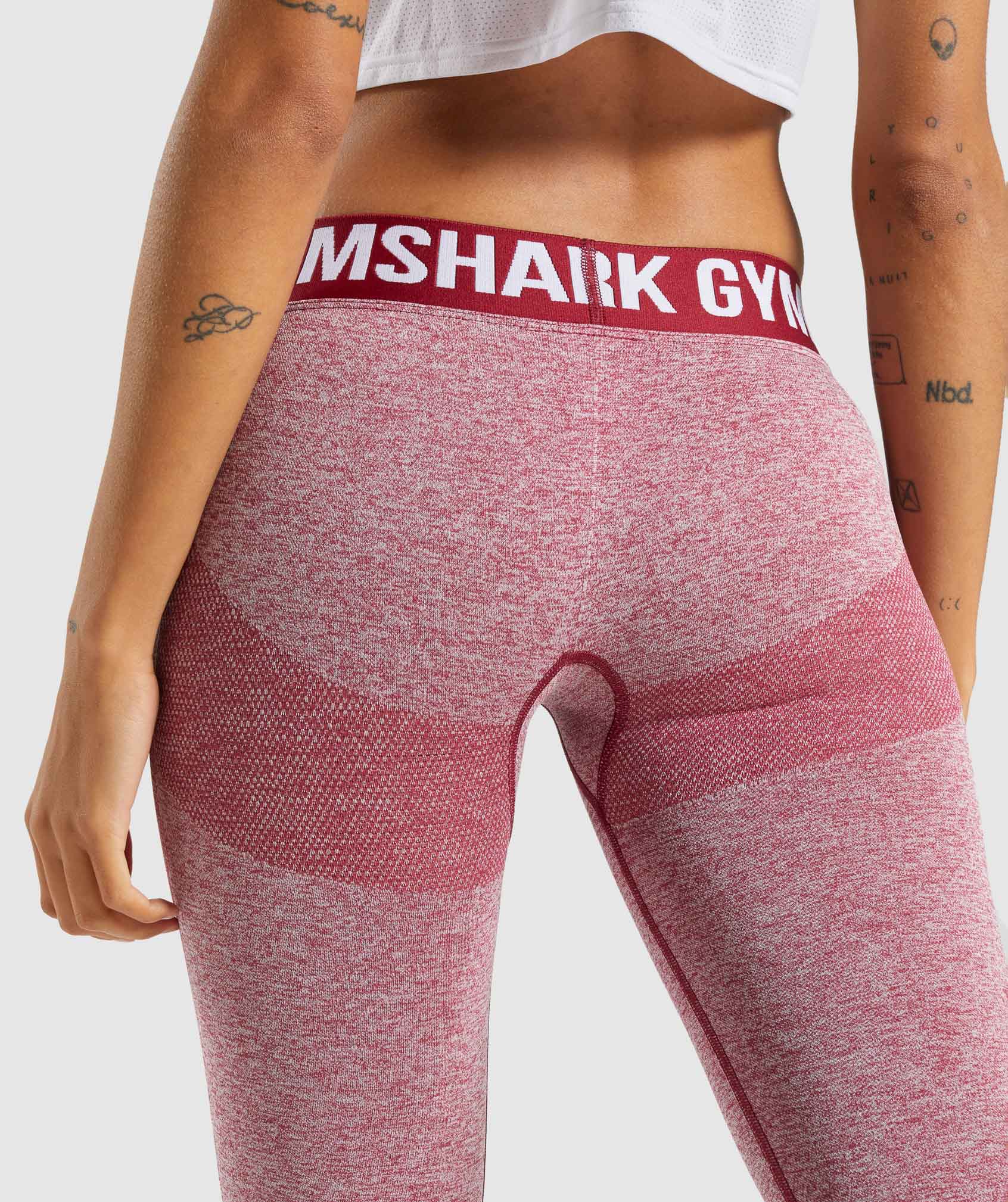 Gymshark Flex Low Rise Leggings - Pink Marl - Image 6