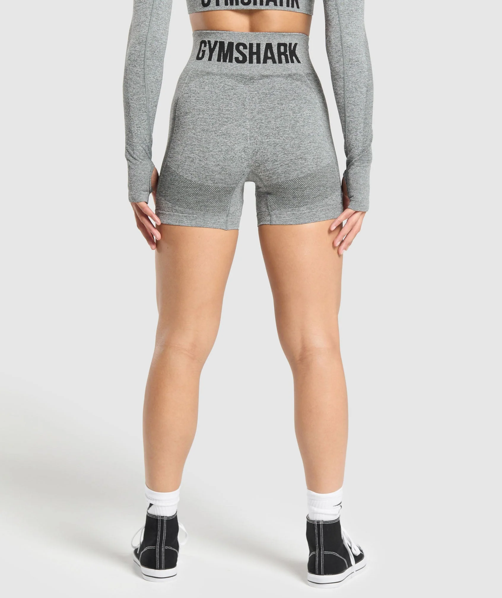 Gymshark Flex Shorts - Charcoal Grey Marl - Image 2