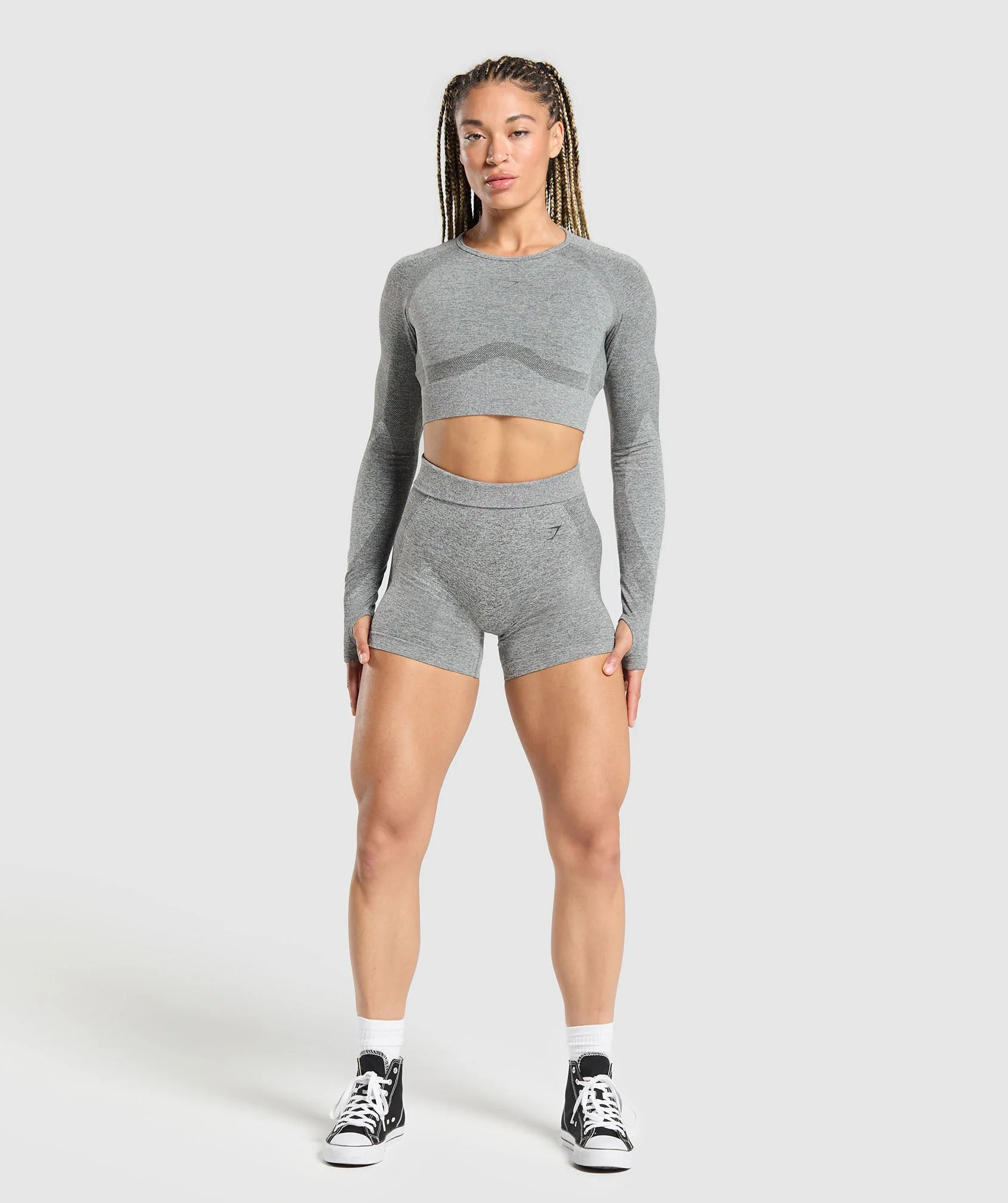 Gymshark Flex Shorts - Charcoal Grey Marl - Image 4
