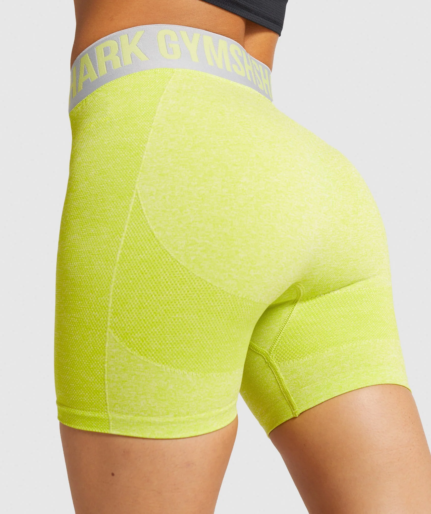 Gymshark Flex Shorts - Lime Marl/Light Grey - Image 6