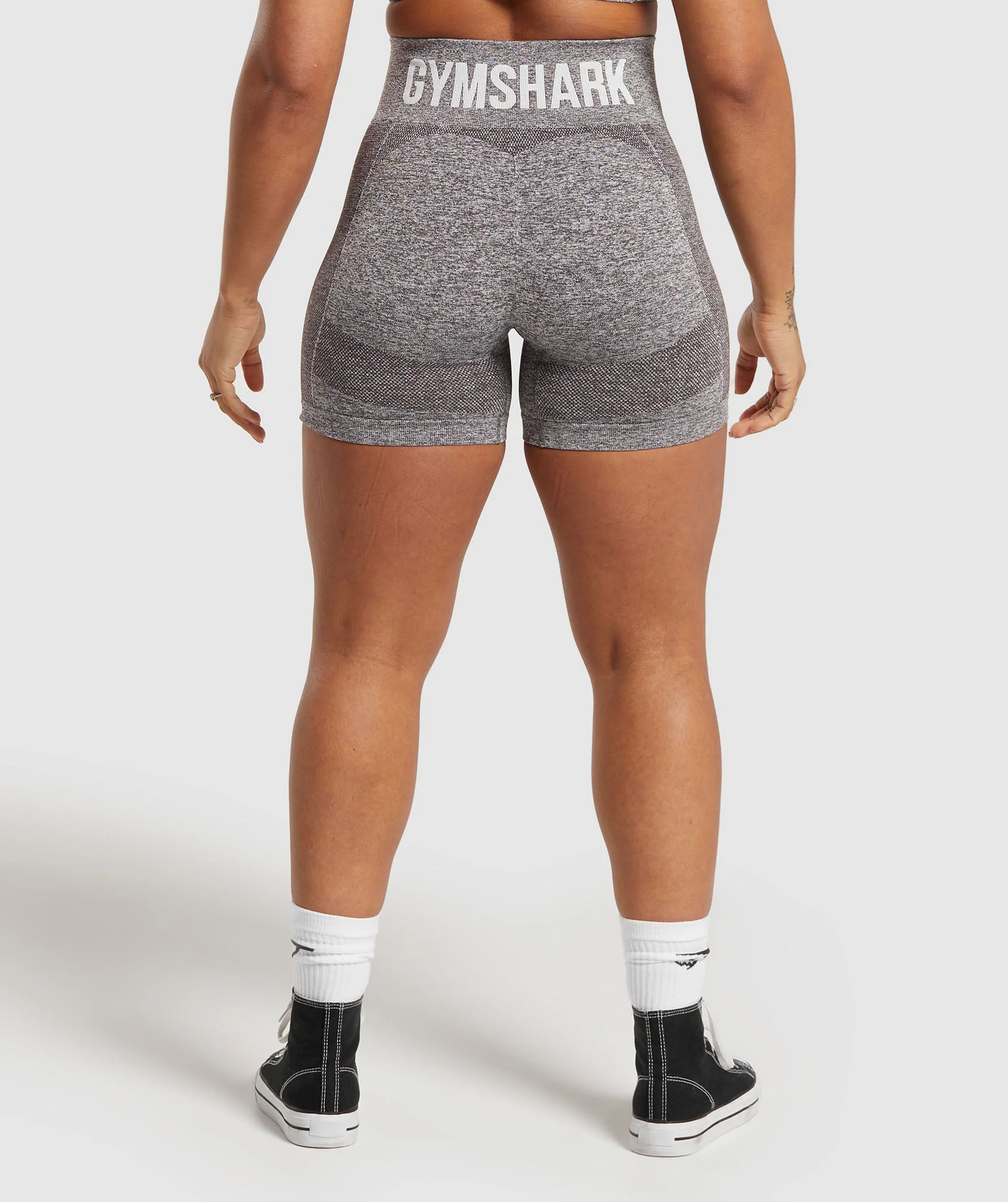 Gymshark Flex Shorts - Greyed Purple/White - Image 2
