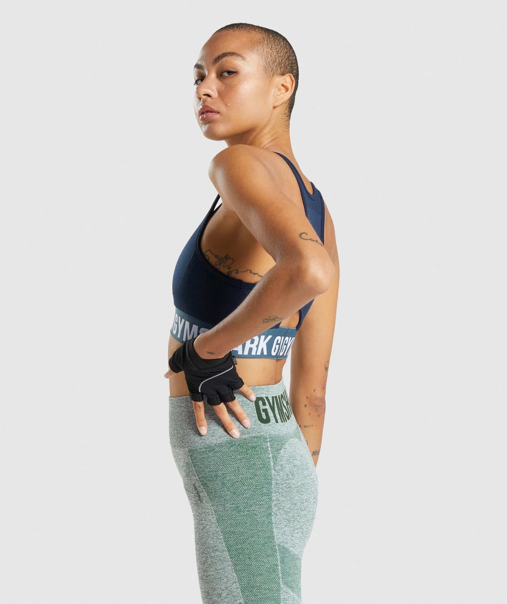 Gymshark Flex Sports Bra - Navy - Image 3