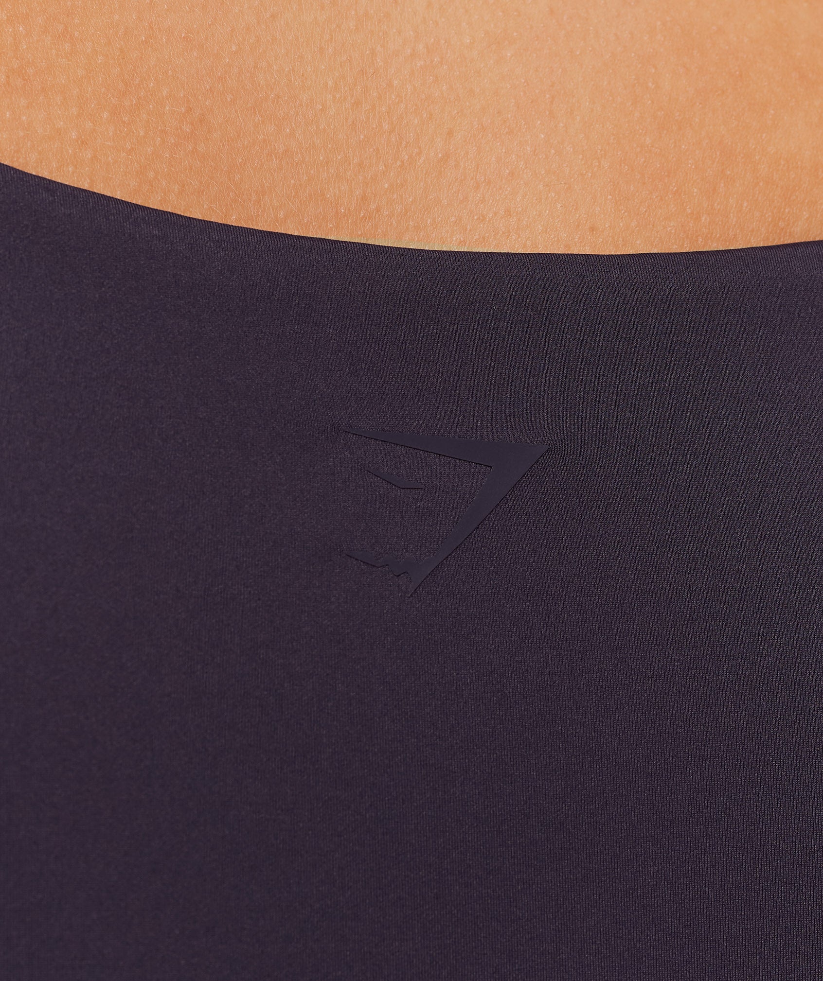 Gymshark Flow Long Sleeve Crop Top with Cups - Midnight Purple - Image 6