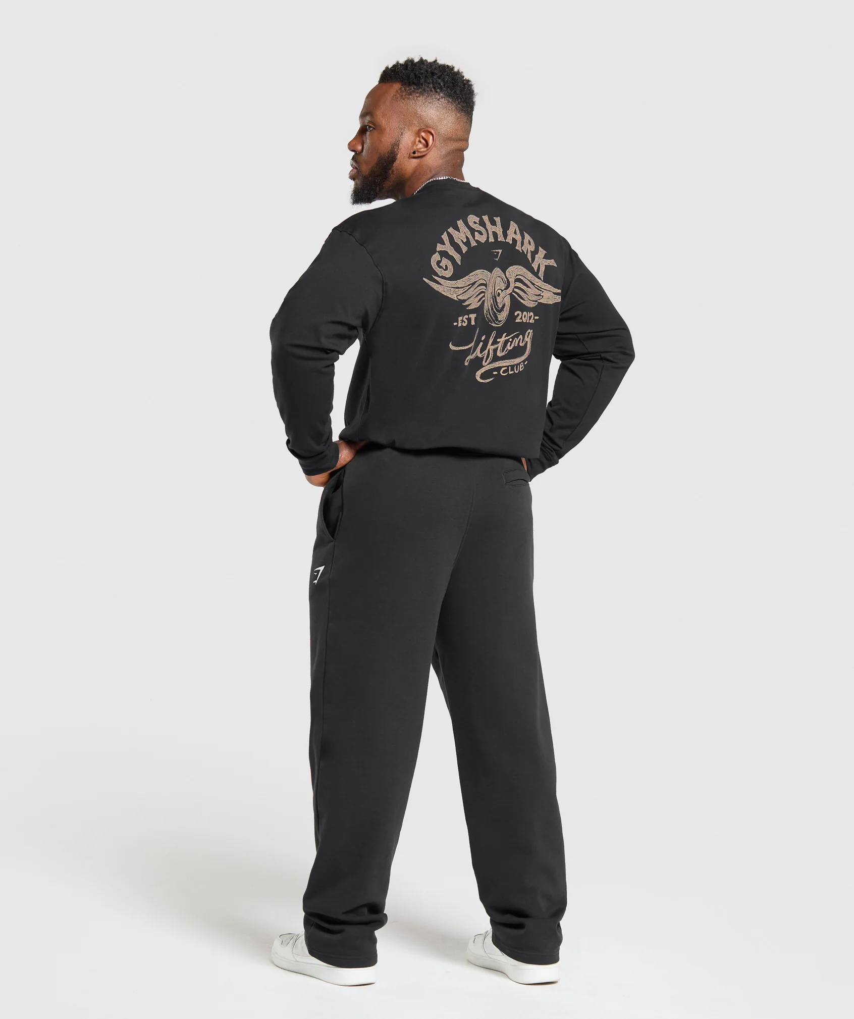 Gymshark Flying Weights Long Sleeve T-Shirt - Black - Image 5