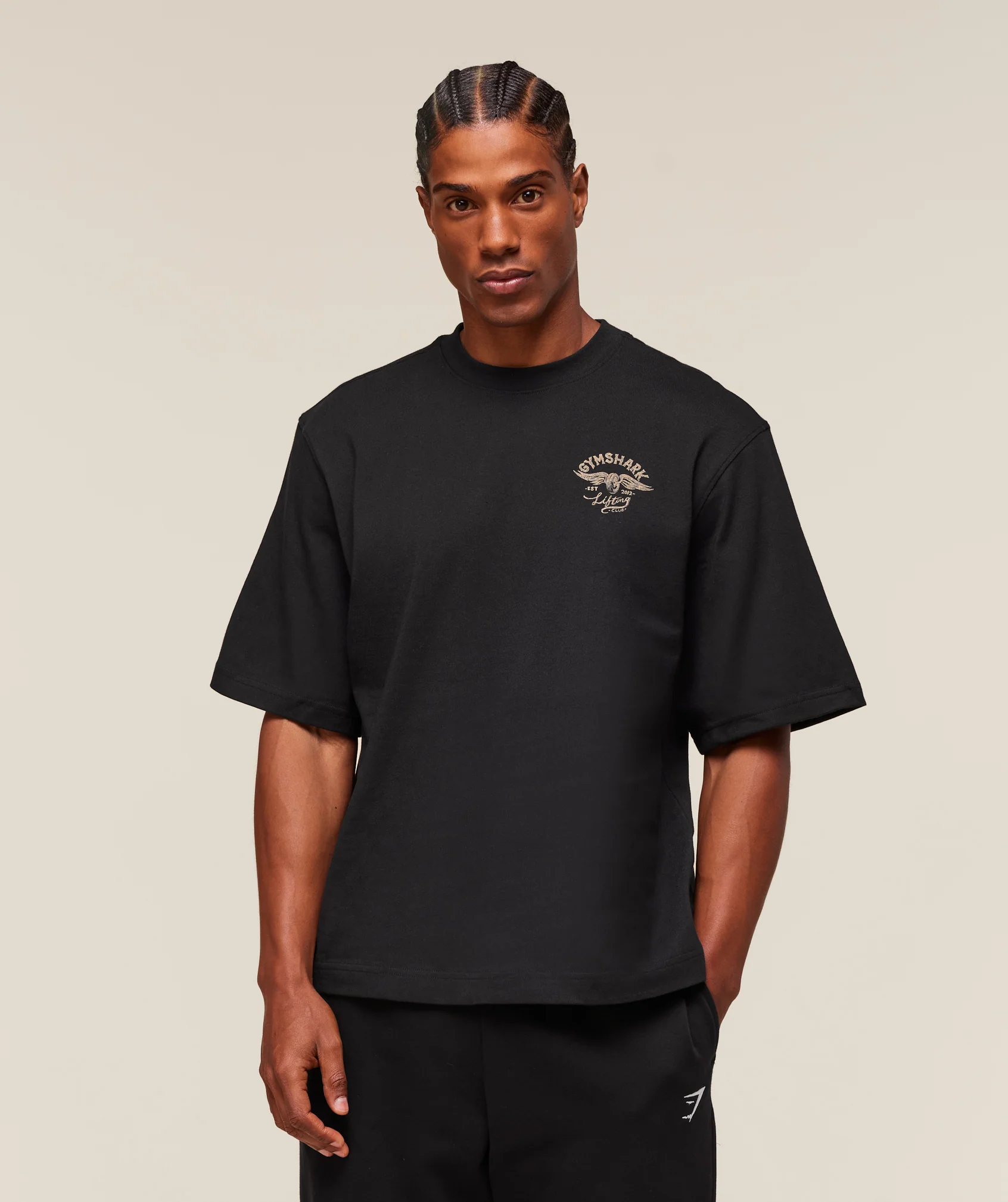 Gymshark Flying Weights T-Shirt - Black - Image 2