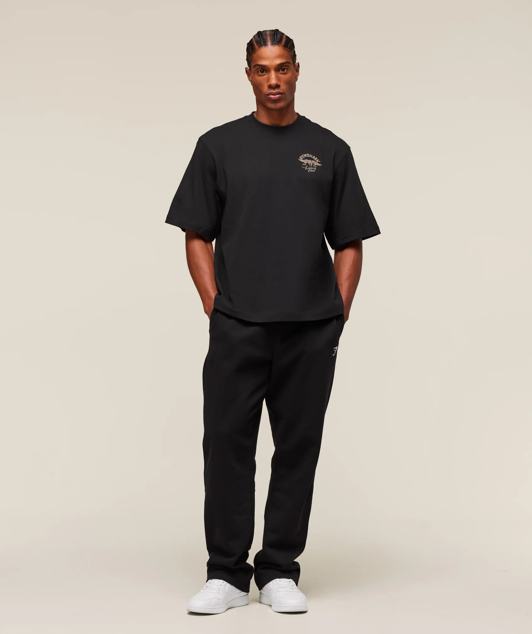 Gymshark Flying Weights T-Shirt - Black - Image 3
