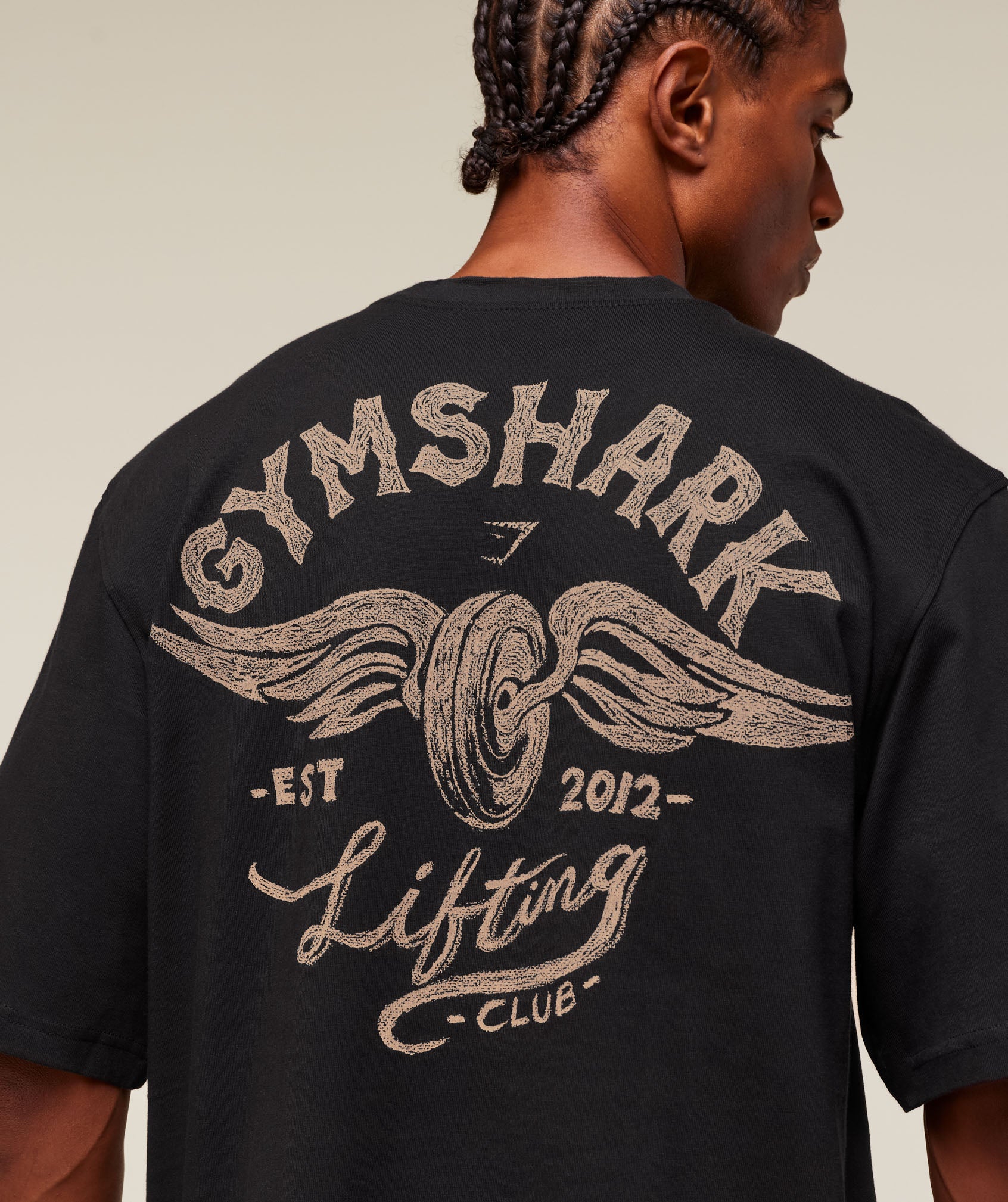 Gymshark Flying Weights T-Shirt - Black - Image 5