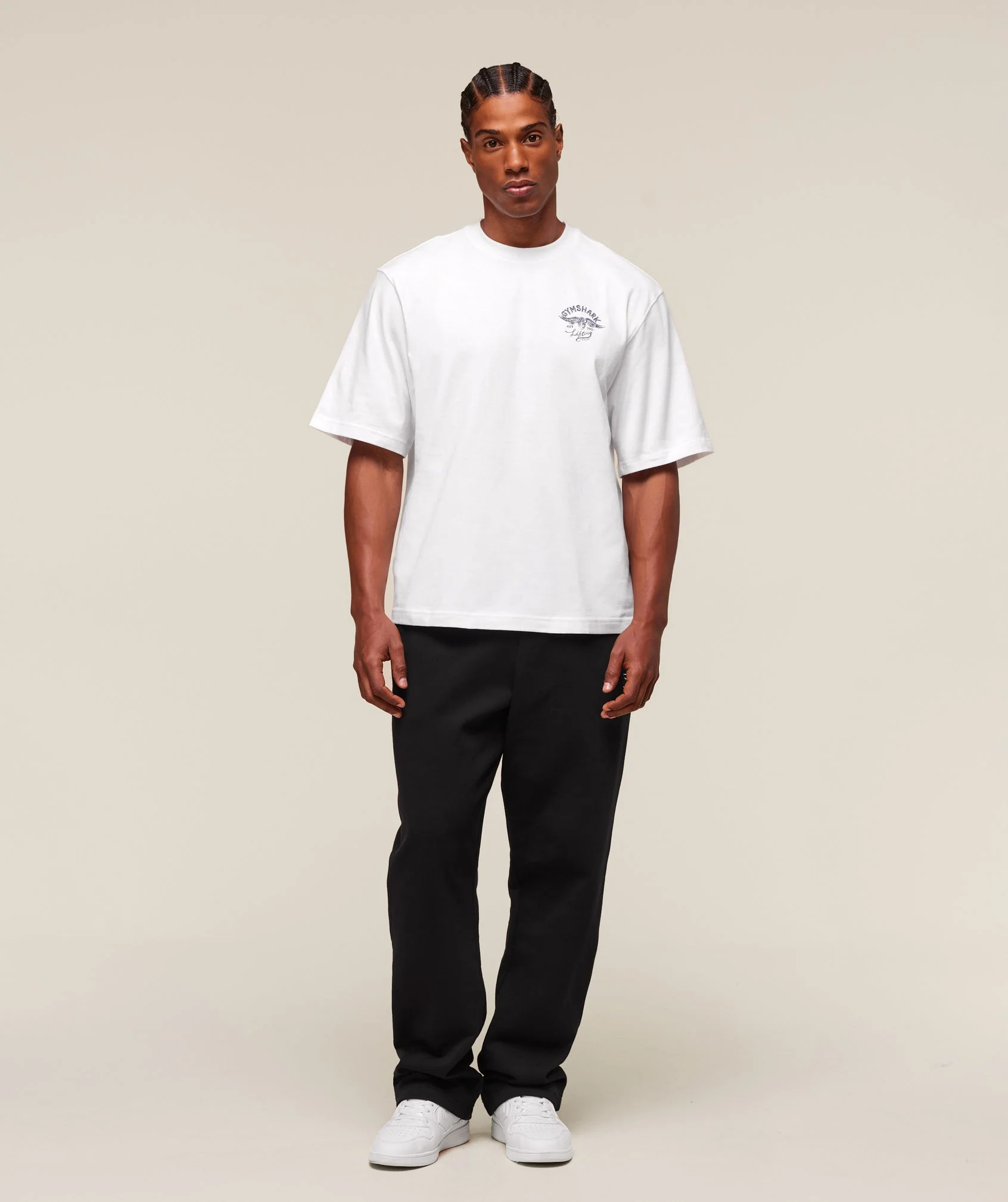 Gymshark Flying Weights T-Shirt - White - Image 4