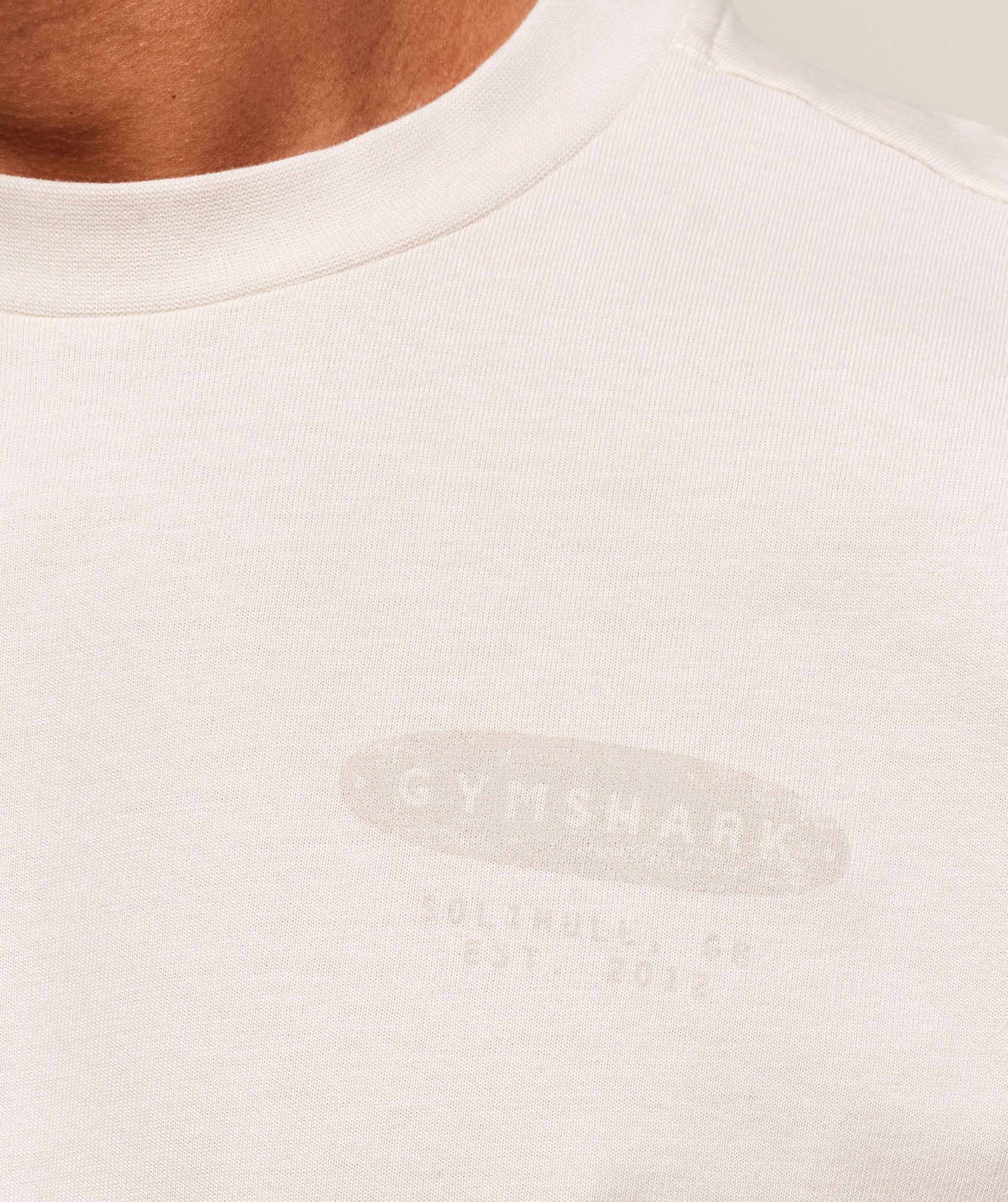 Gymshark For The Lifters Boxy T-Shirt - Oat White - Image 5