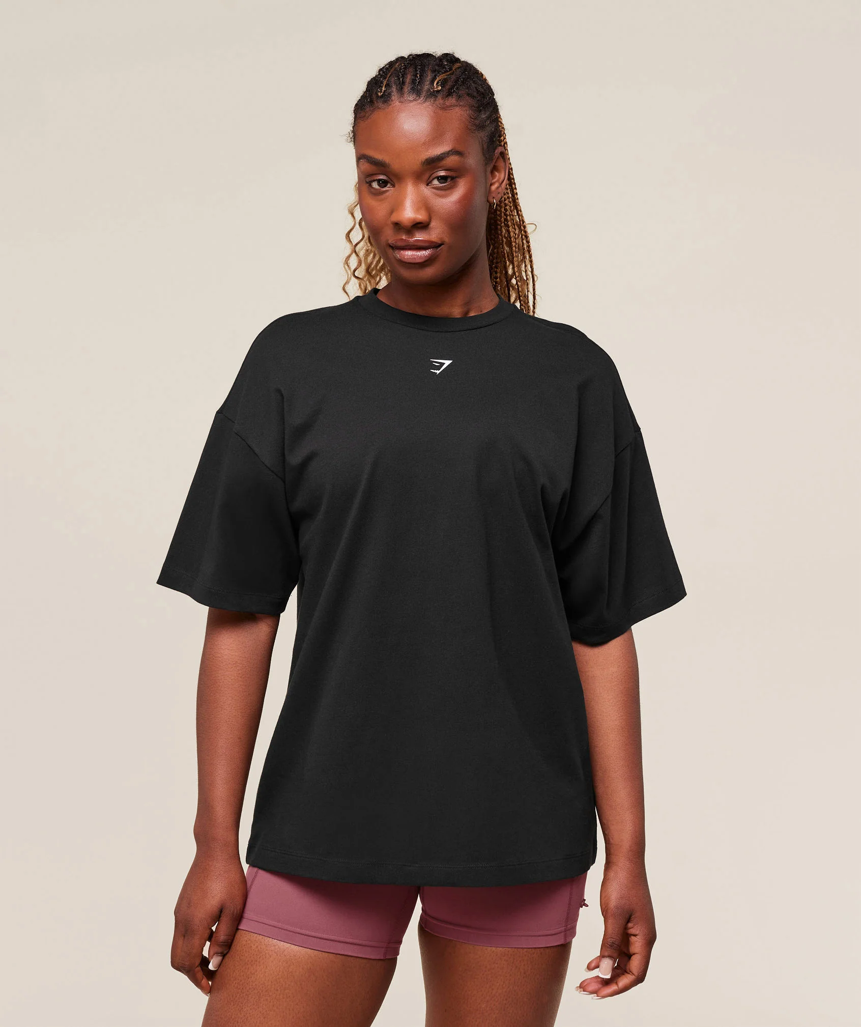 Gymshark Forged By Iron Graphic Oversized T-Shirt - Black - Image 2