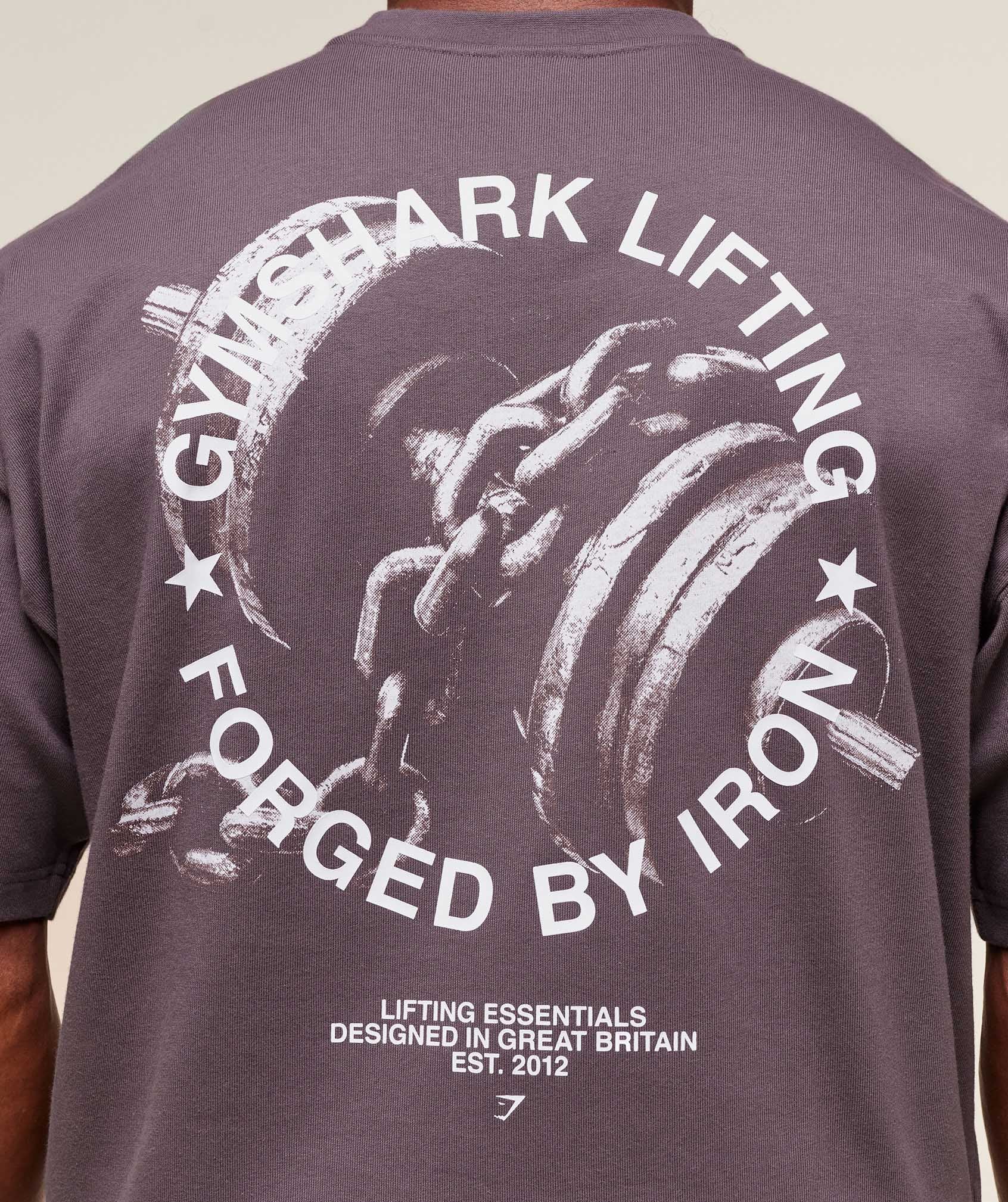 Gymshark Forged By Iron T-Shirt - Brushed Purple - Image 7