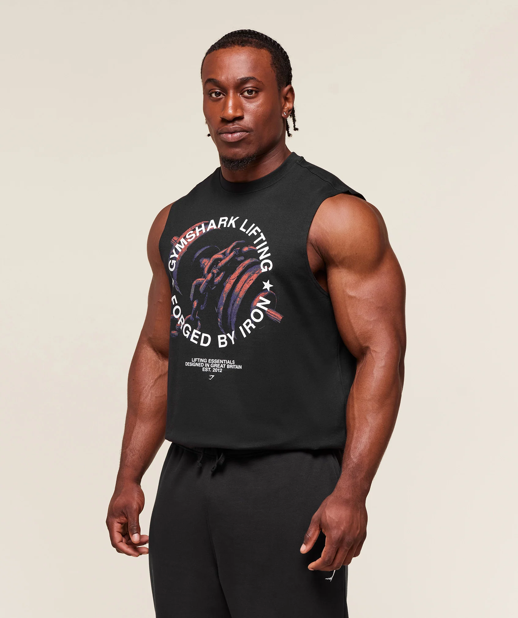 Gymshark Forged By Iron Tank - Black - Image 3