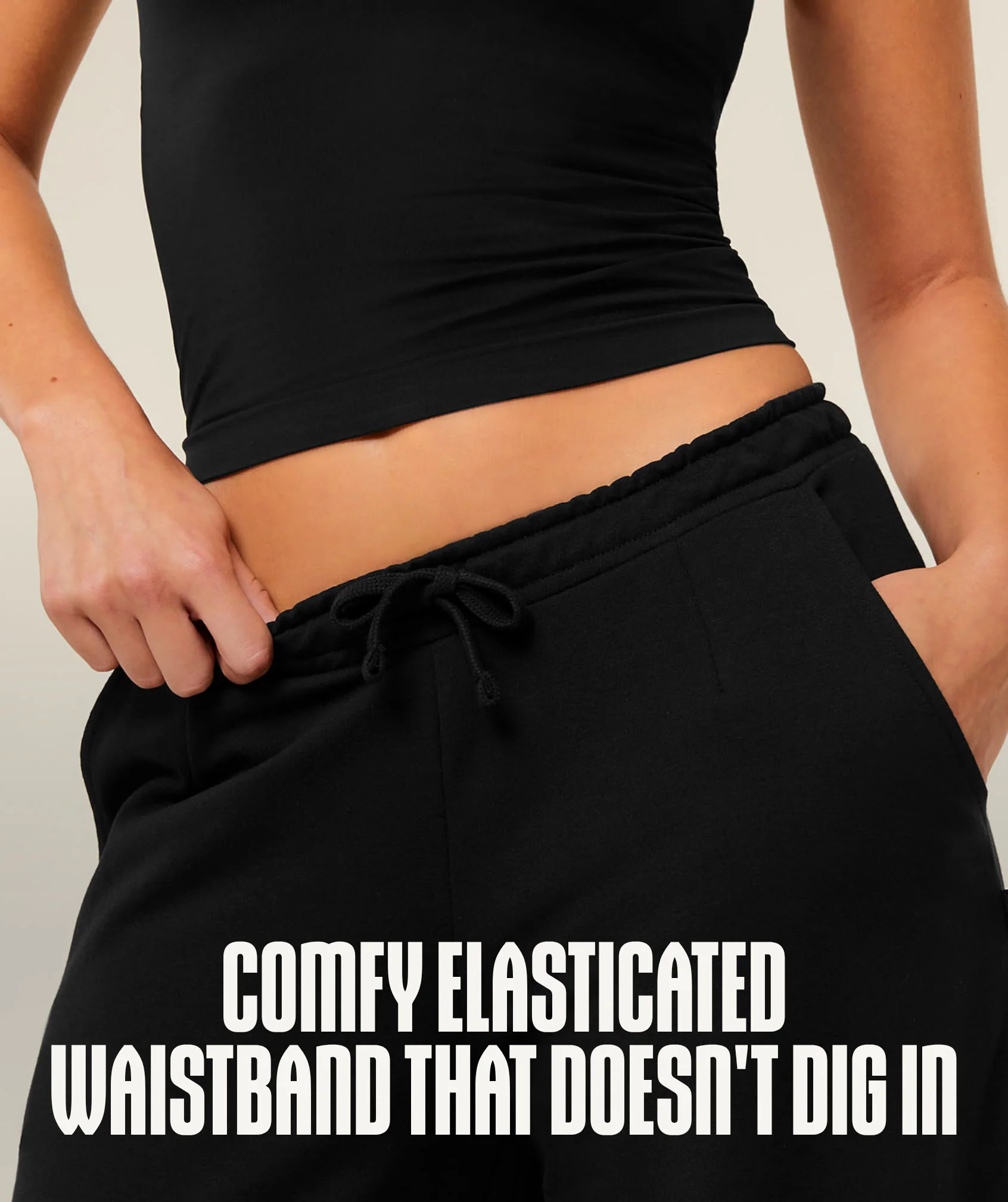 Gymshark Lightweight Wide Leg Pants Regular - Black - Image 2