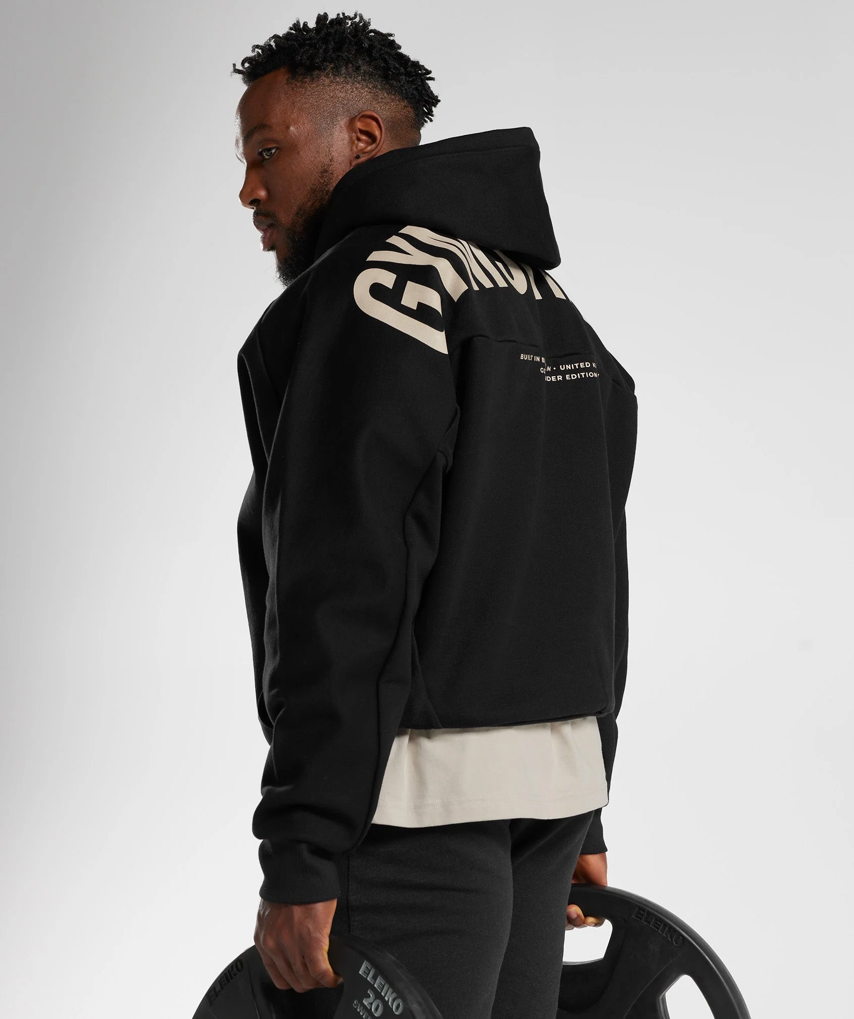 Gymshark Founders Hoodie - Black - Image 3