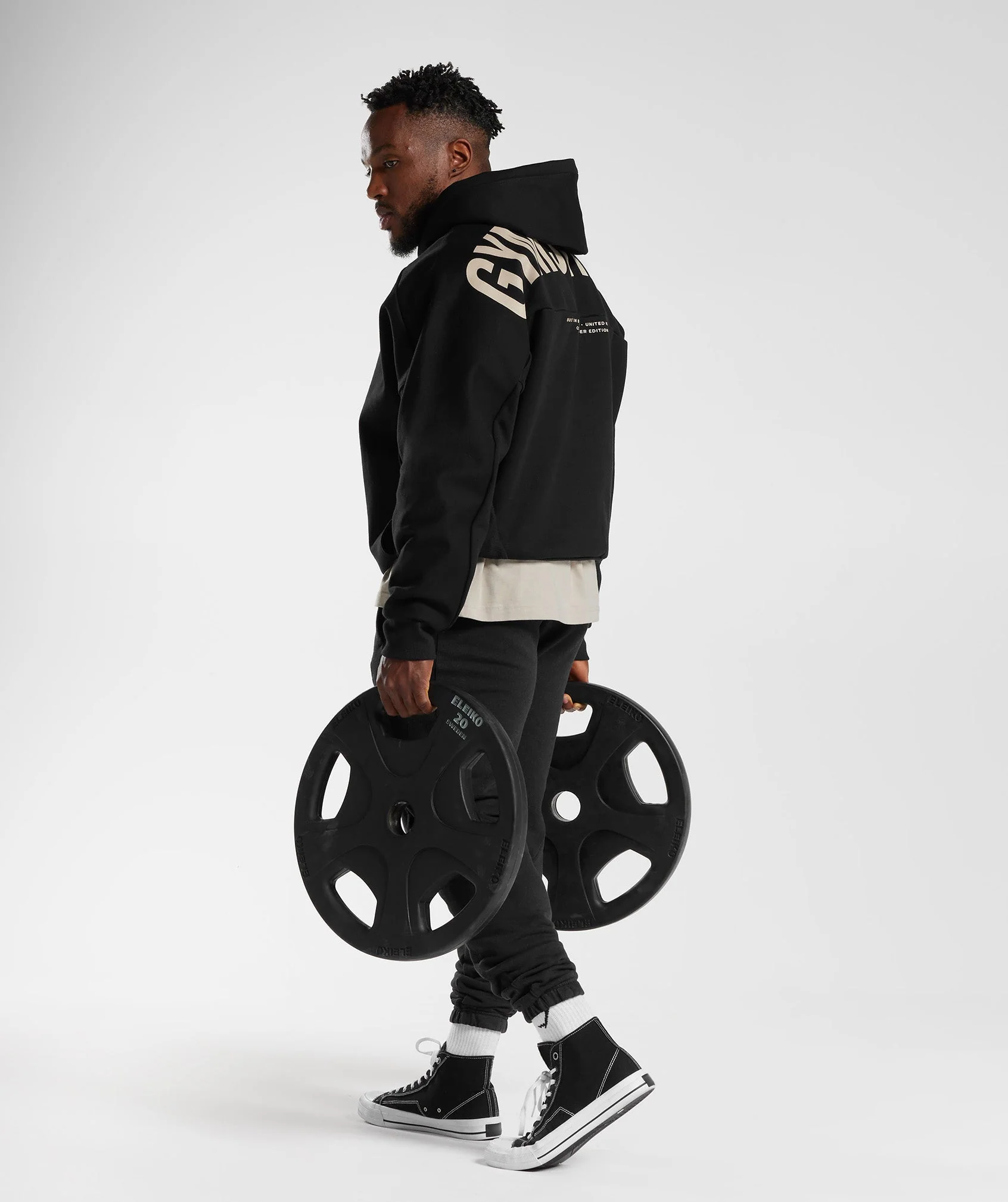 Gymshark Founders Hoodie - Black - Image 4