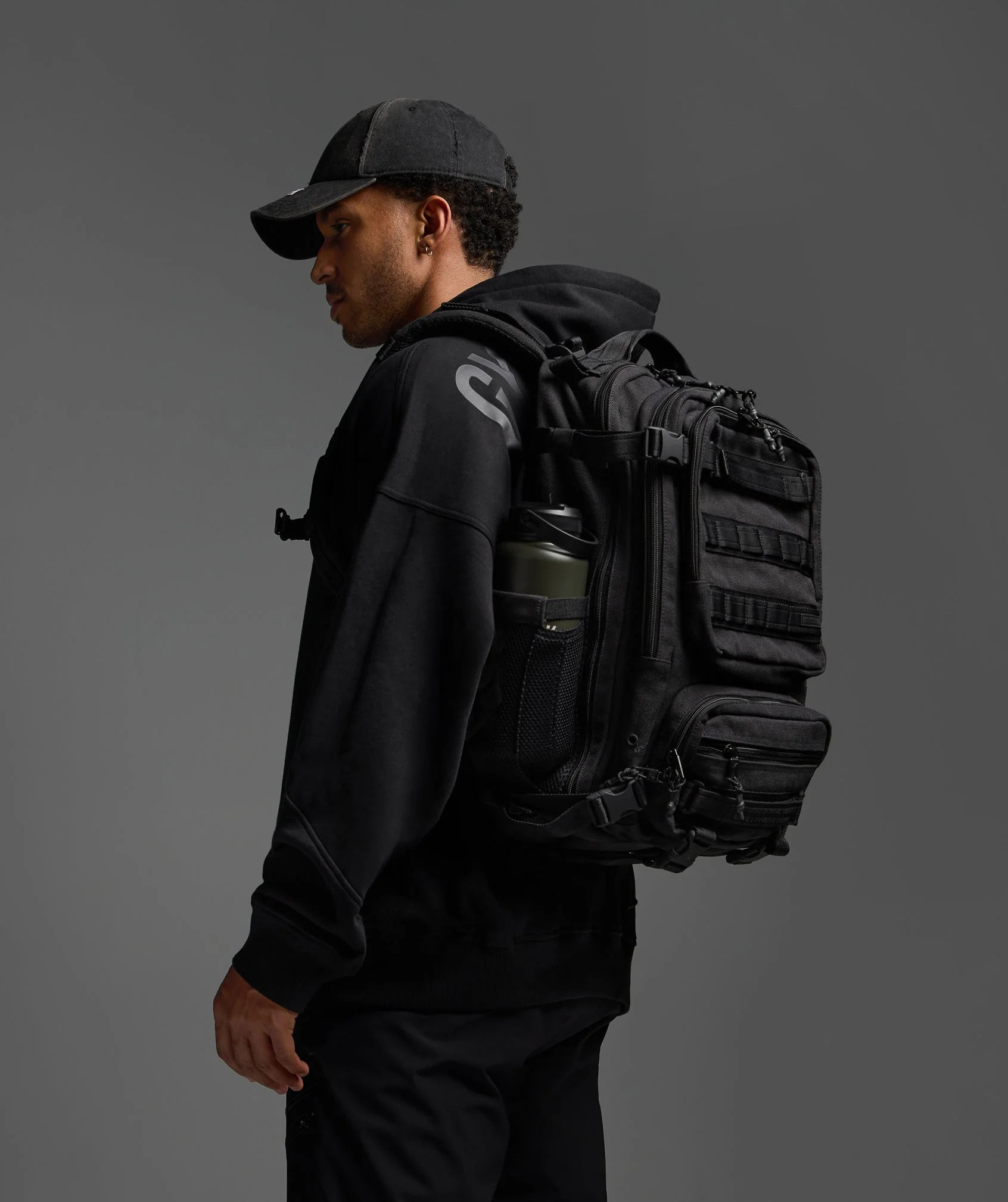 Gymshark Founders Tactical Backpack - Black - Image 3