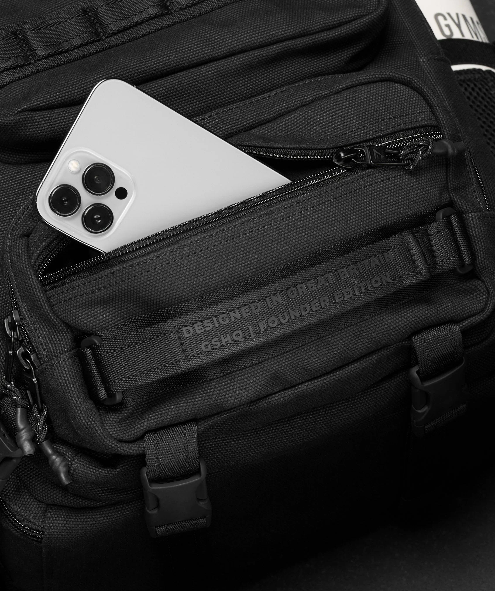 Gymshark Founders Tactical Backpack - Black - Image 9