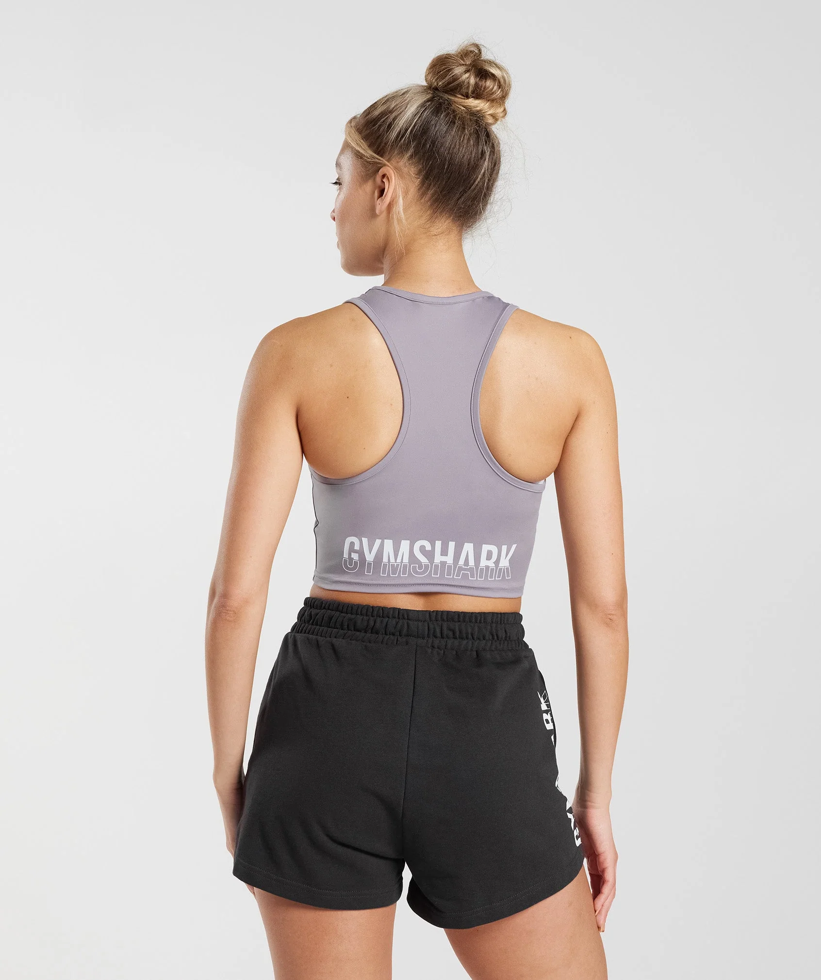 Gymshark Fraction Crop Tank - Slate Lavender - Image 2