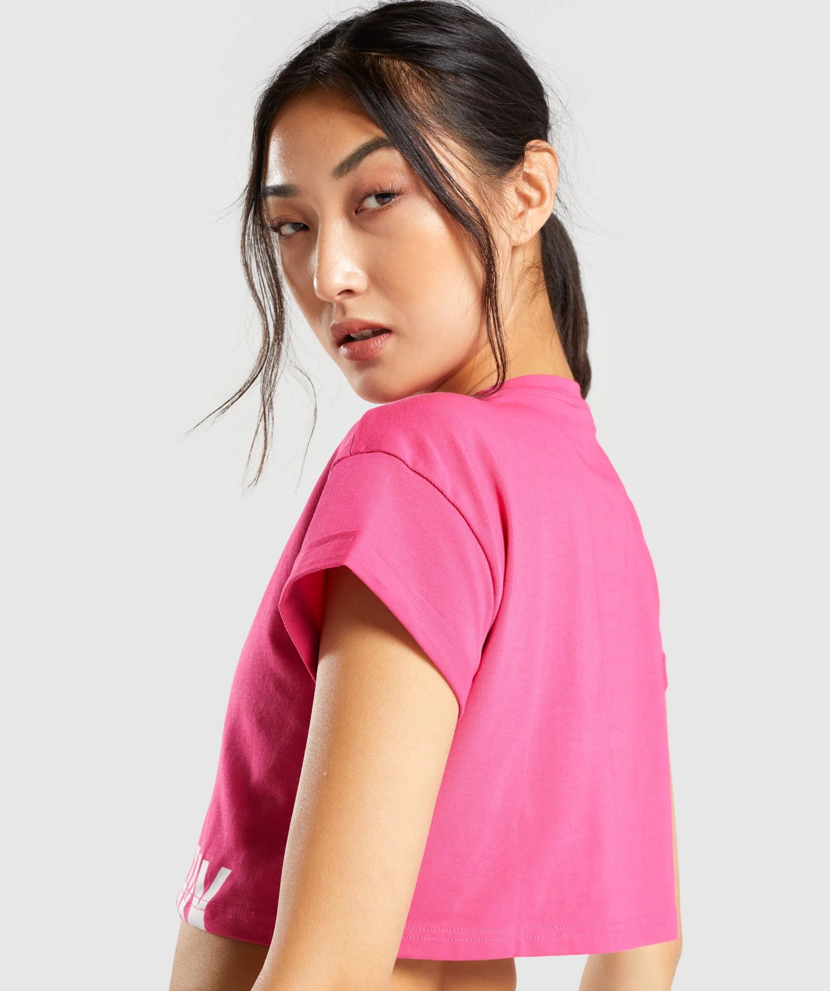 Gymshark Fraction Crop Top - Pink - Image 6