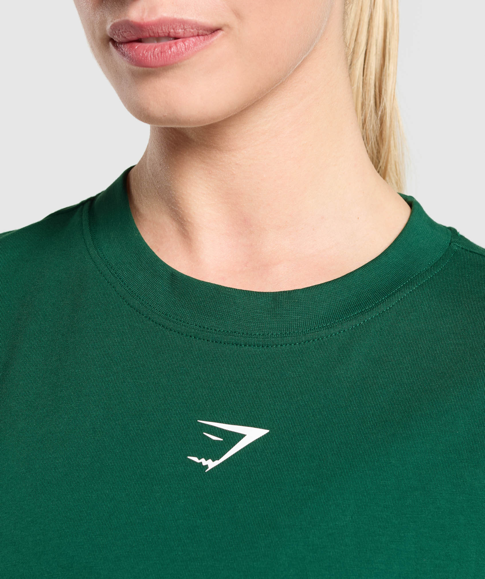 Gymshark Fraction Oversized T-Shirt - Conditioning Green - Image 5
