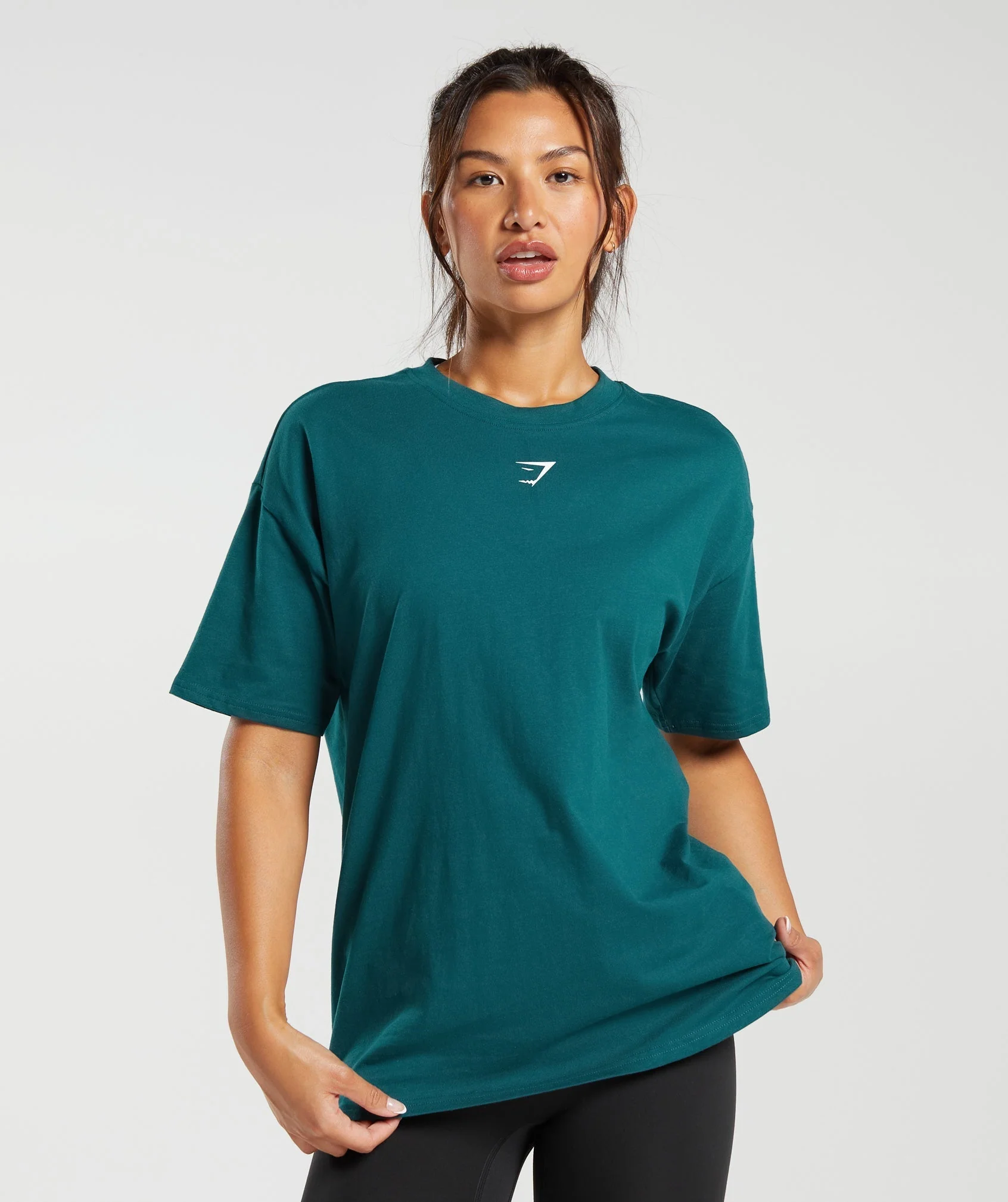 Gymshark Fraction Oversized T-Shirt - Deep Teal - Image 2