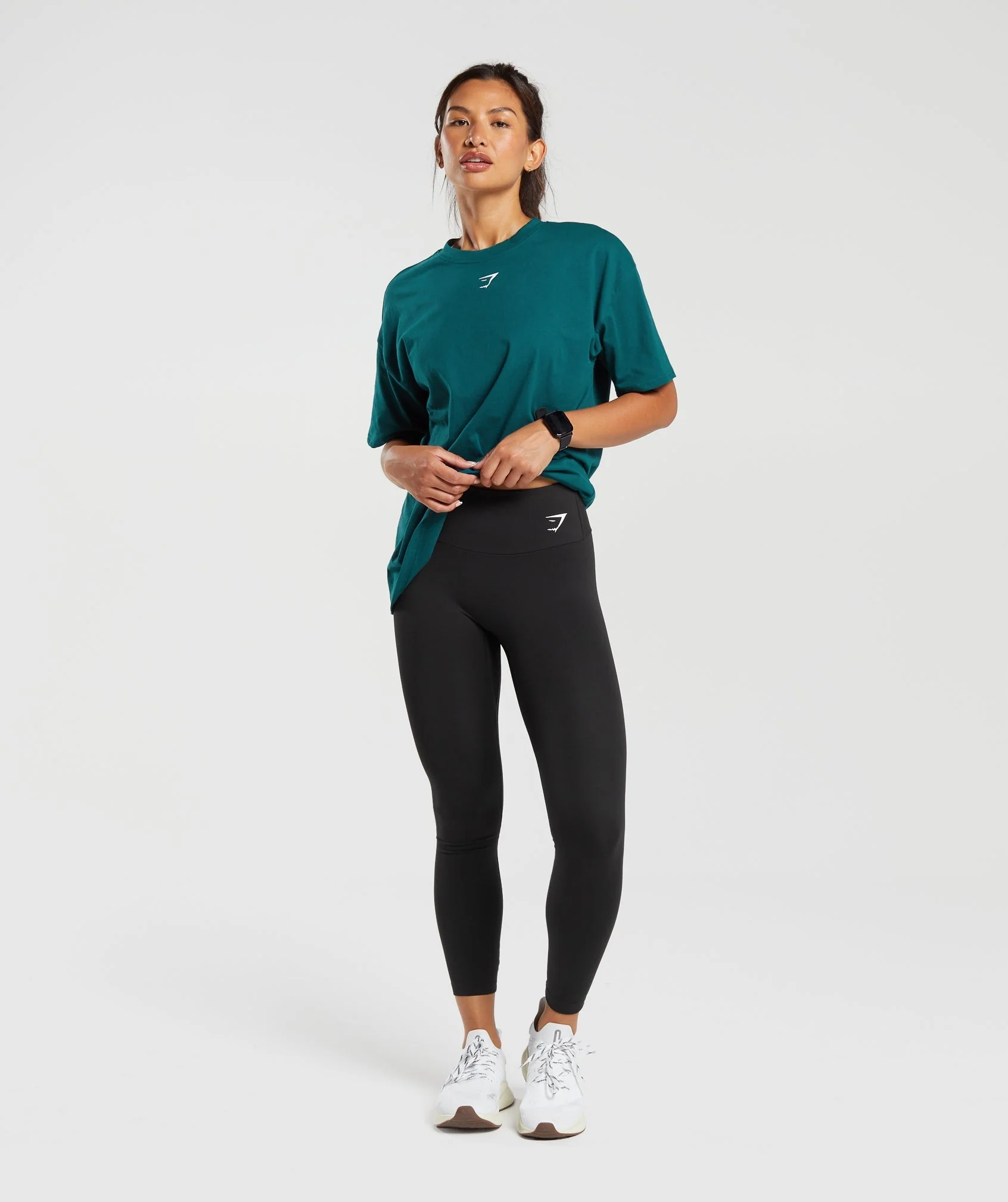 Gymshark Fraction Oversized T-Shirt - Deep Teal - Image 4