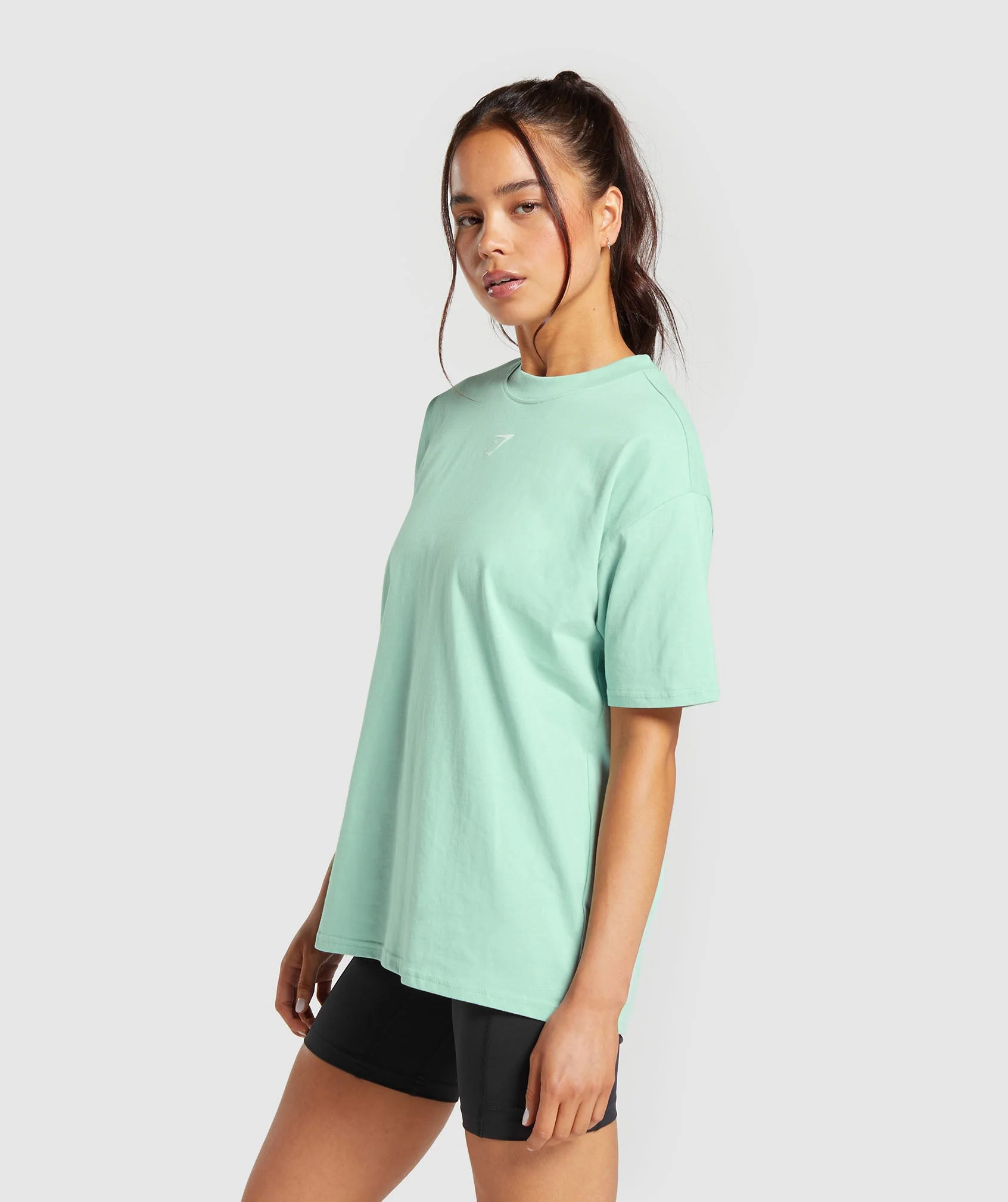 Gymshark Fraction Oversized T-Shirt - Lido Green - Image 3