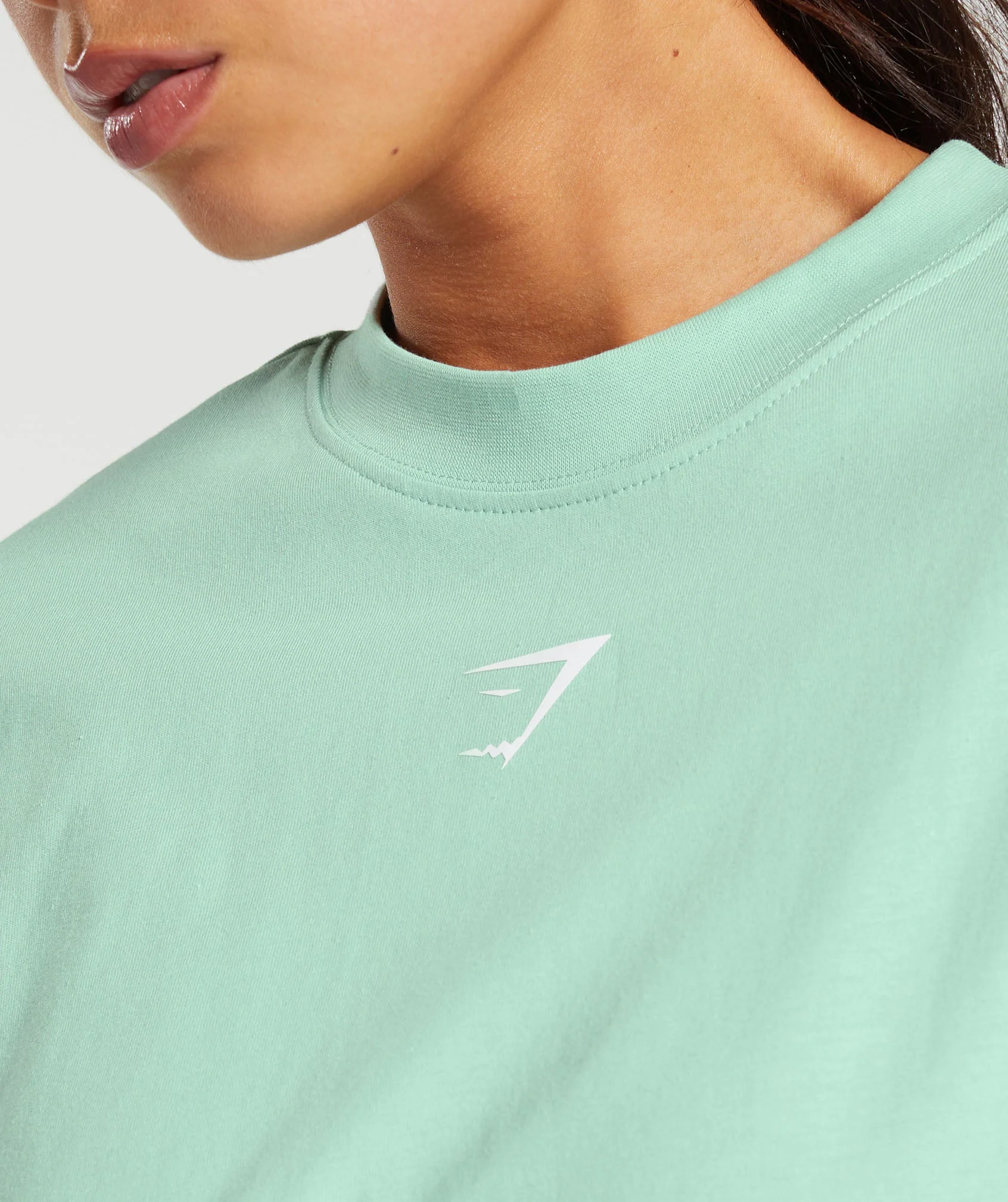 Gymshark Fraction Oversized T-Shirt - Lido Green - Image 6