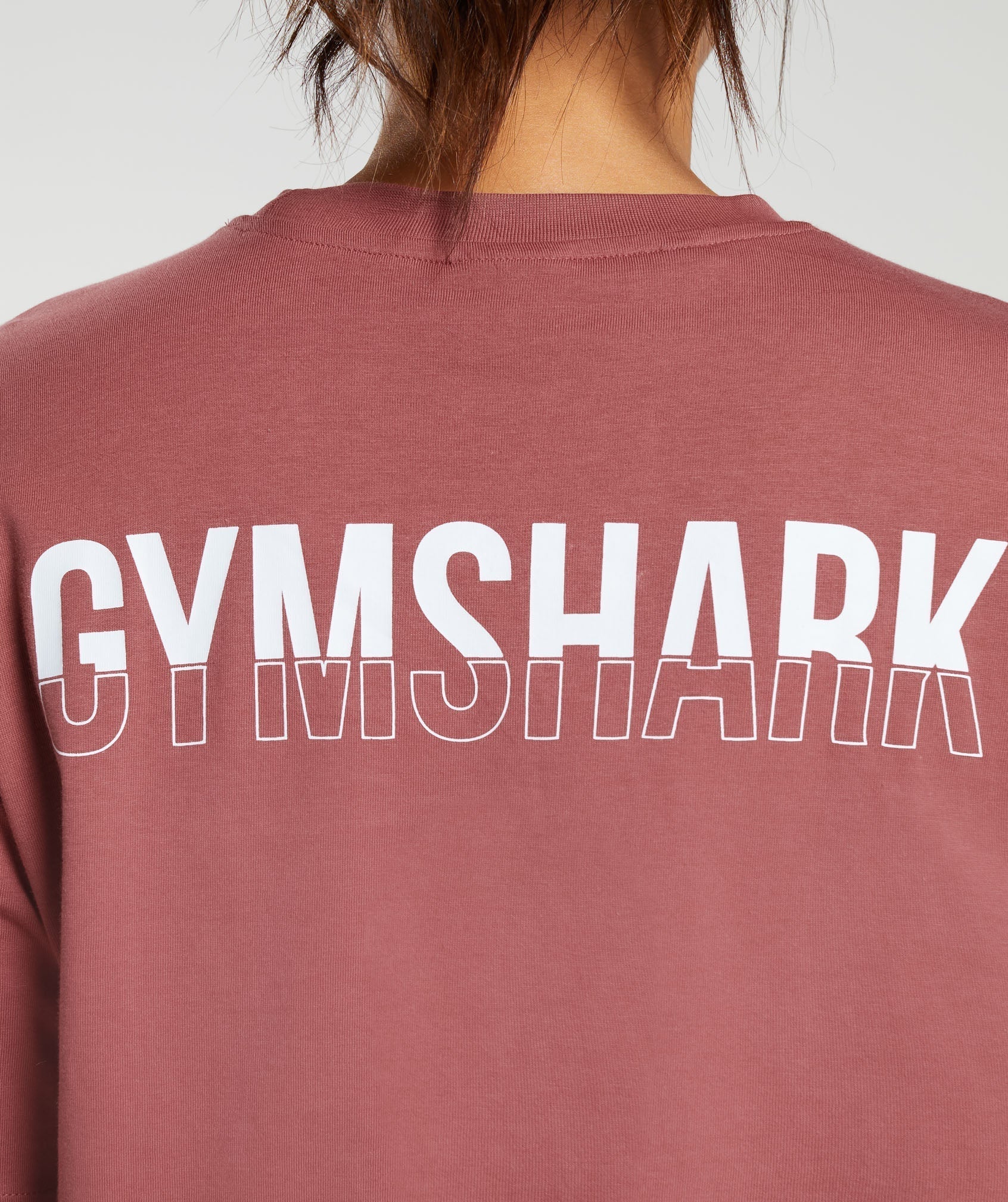 Gymshark Fraction Oversized T-Shirt - Soft Berry - Image 5