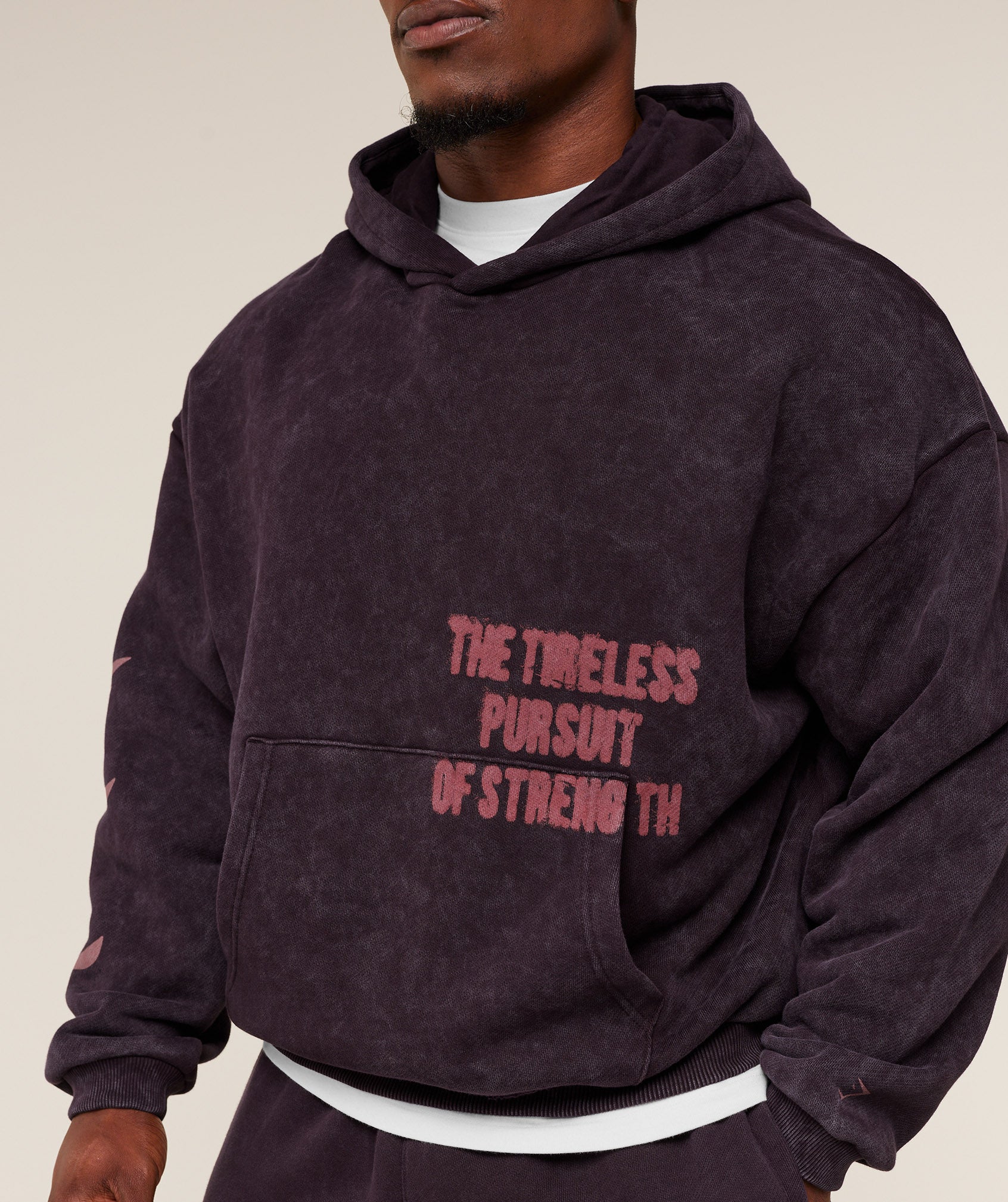 Gymshark Power x Frazetta Graphic Hoodie - Asphalt Grey/Plum Brown - Image 9