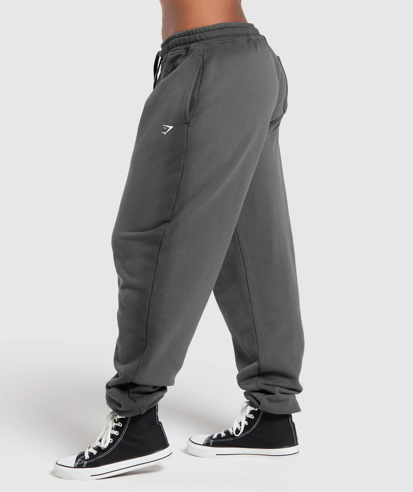 Gymshark Gains Washed Loopback Joggers - Grey - Image 3