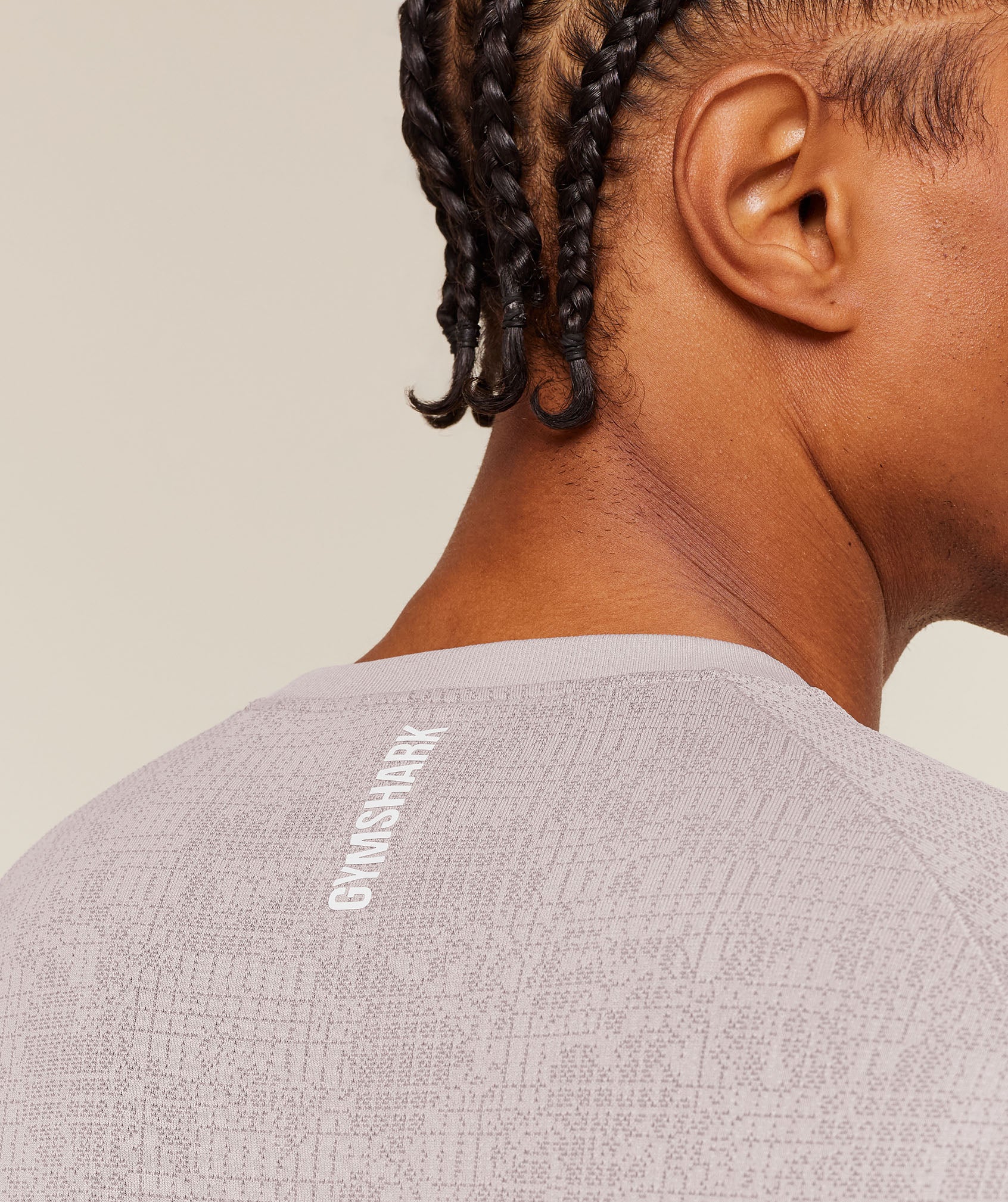 Gymshark Geo Seamless Grid T-Shirt - Dawn Purple/Dusk Purple - Image 7
